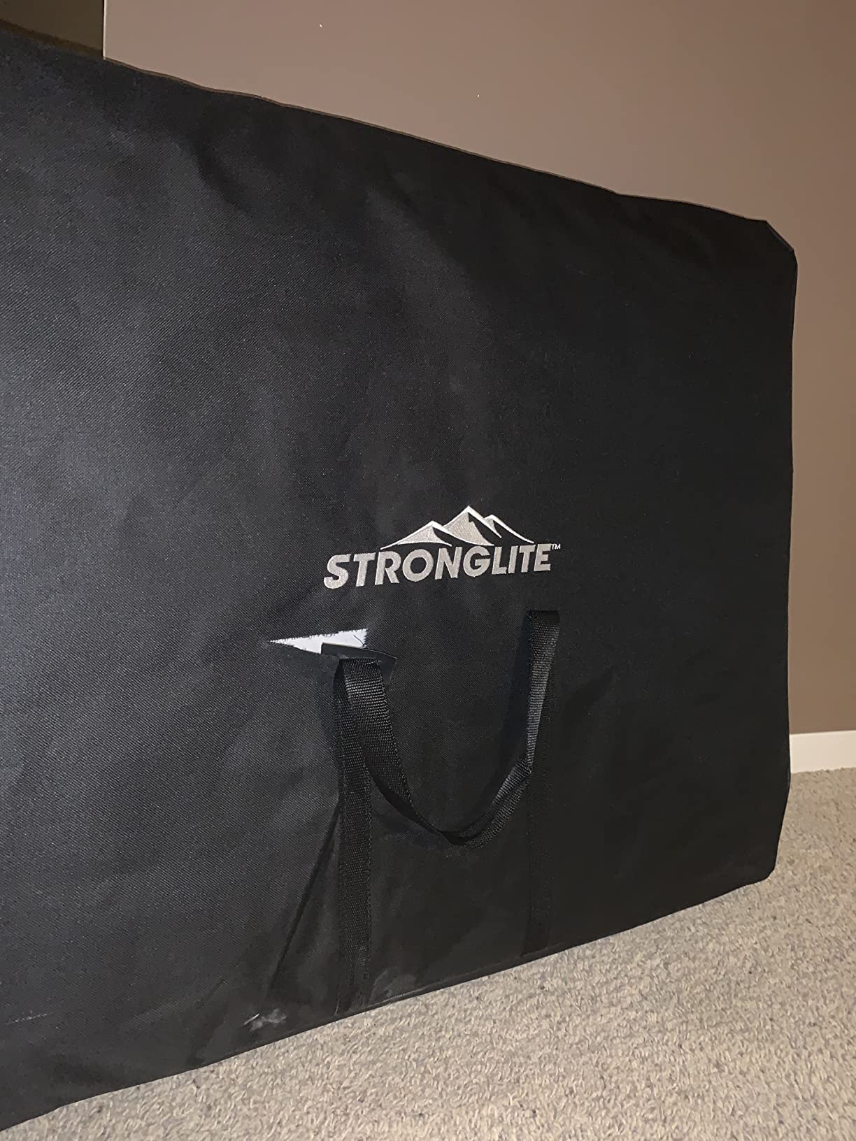 STRONGLITE Portable Massage Table Package Olympia - All-In-One Treatment Table w/ Adjustable Face Cradle, Pillow, Half Round Bolster & Carrying Case, Black customer photo 1
