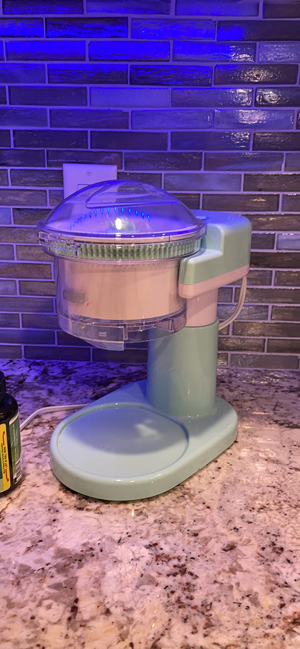 Dash Shaved Ice Maker - Frozen Dessert Maker for Snow Cones, Slushies, Cocktails & More - Easy to Use & Clean - Space-Saving Design - Aqua customer photo 2