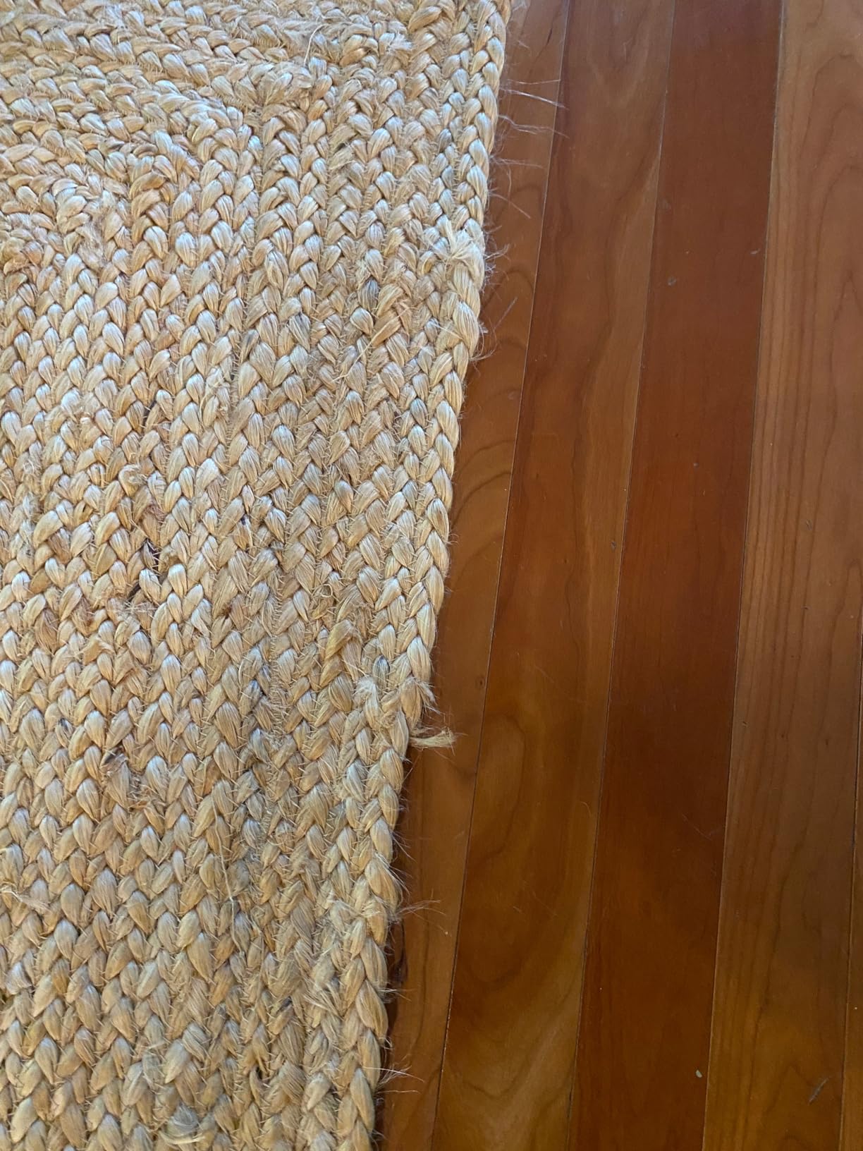 SAFAVIEH Area Rug 5x8 - Cape Cod Collection - Natural Brown, Handmade Braided Flat Weave Jute (CAP252A) customer photo 2