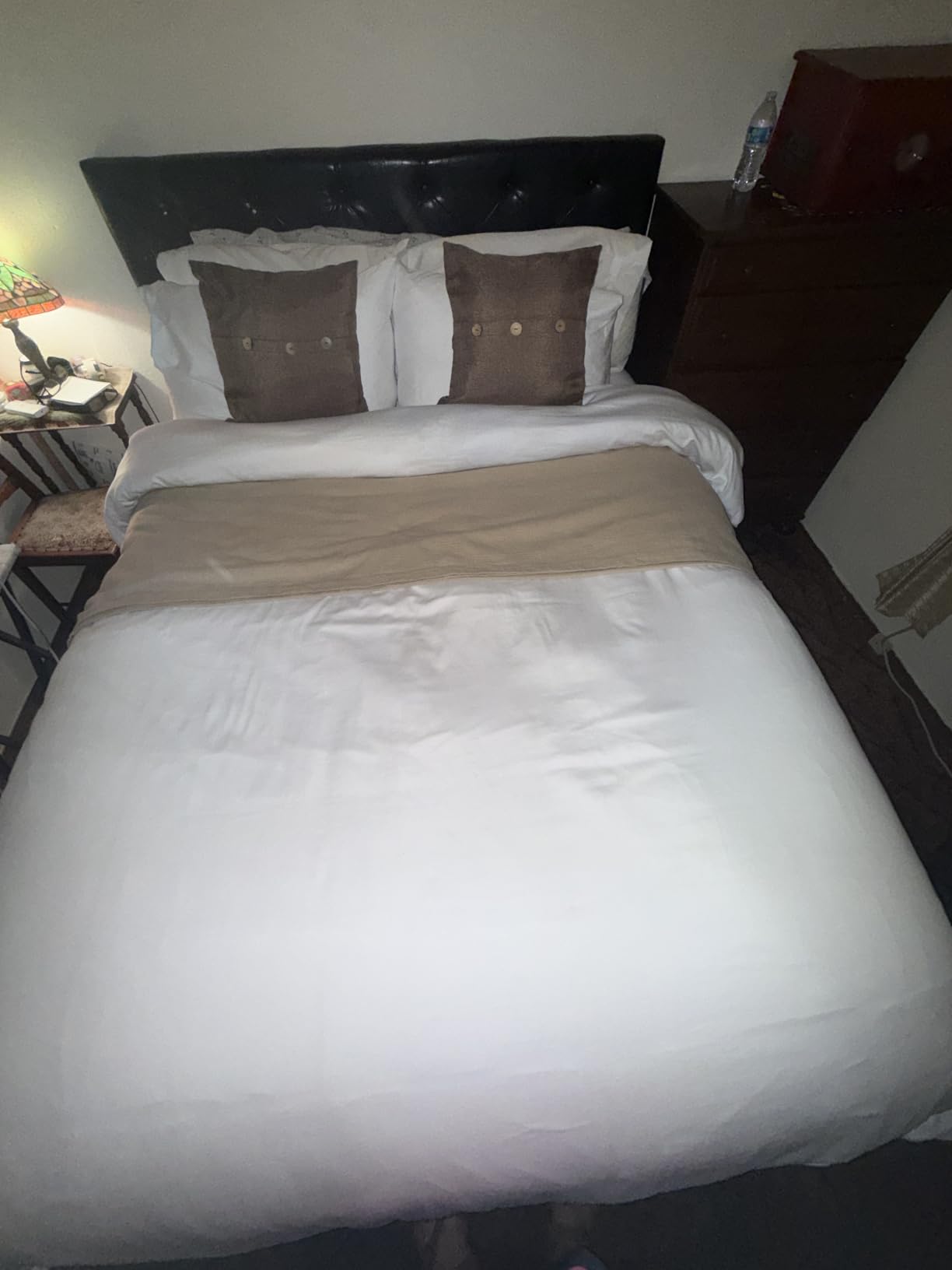 California Design Den Luxury Queen Duvet Cover Set, White | Soft 400 Thread Count 100% Cotton Sateen Backed by GH Seal, Duvet Cover & Pillow Sham 3 Pc Set, Button Closure & Corner Ties customer photo 1