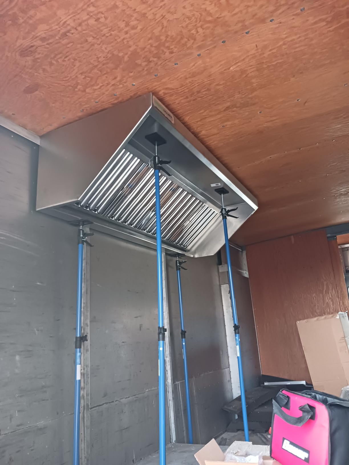HOODMART 4' Concession Trailer Hood System for Food Truck | Commercial Range Hood with Direct Drive Exhaust Fan | Stainless Steel Kitchen Equipment with Install Kit Included customer photo 1