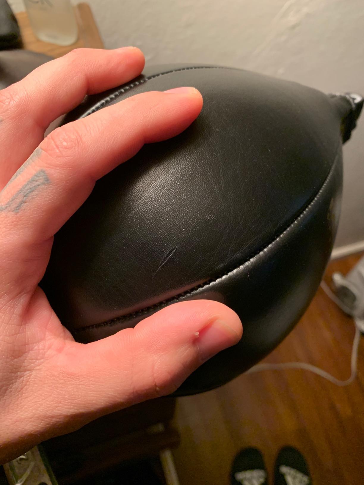Meister SpeedKills Leather Speed Bag with Lightweight Latex Bladder | Hand-stitched and gyro-balanced for true rebounds, 100% genuine cowhide leather, lightweight SpeedKills bladder customer photo 1