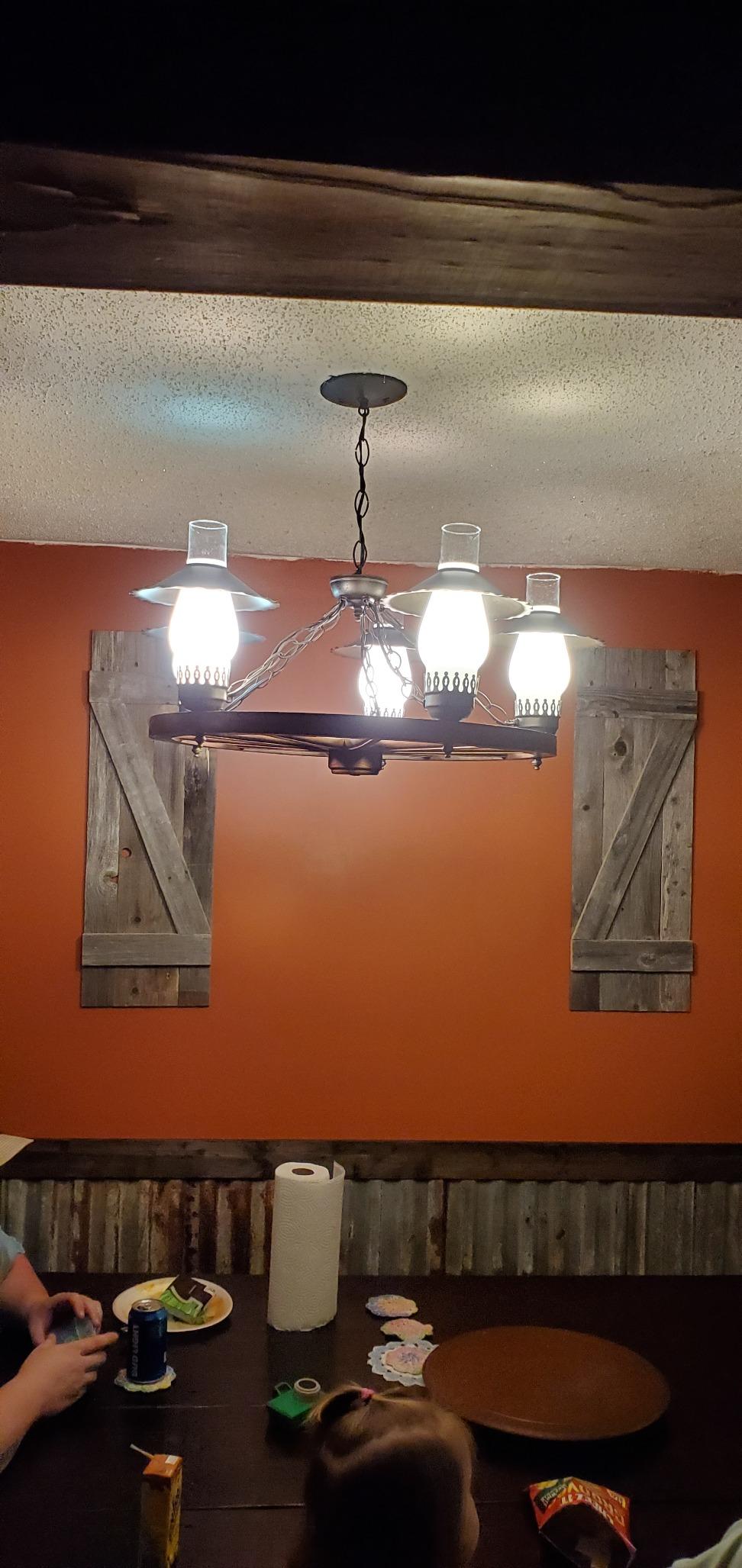 BARNWOODUSA Decorative Shutters Set of 2 Rustic Farmhouse Window Shutters | Decorative Shutters - Crafted for everyday use. Easy installation. Rustic style. customer photo 1