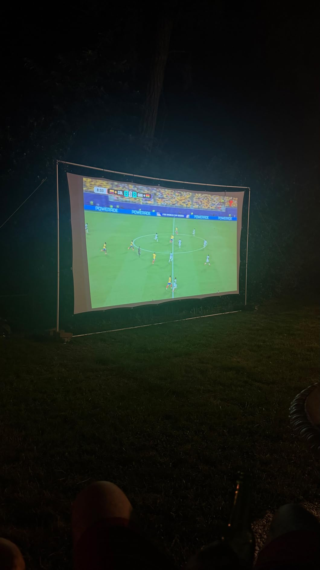 Mdbebbron 120 inch Projector Screen 16:9 Foldable Anti-Crease Portable Projector Movies Screens for Home Theater Outdoor Indoor Support Double Sided Projection customer photo 1