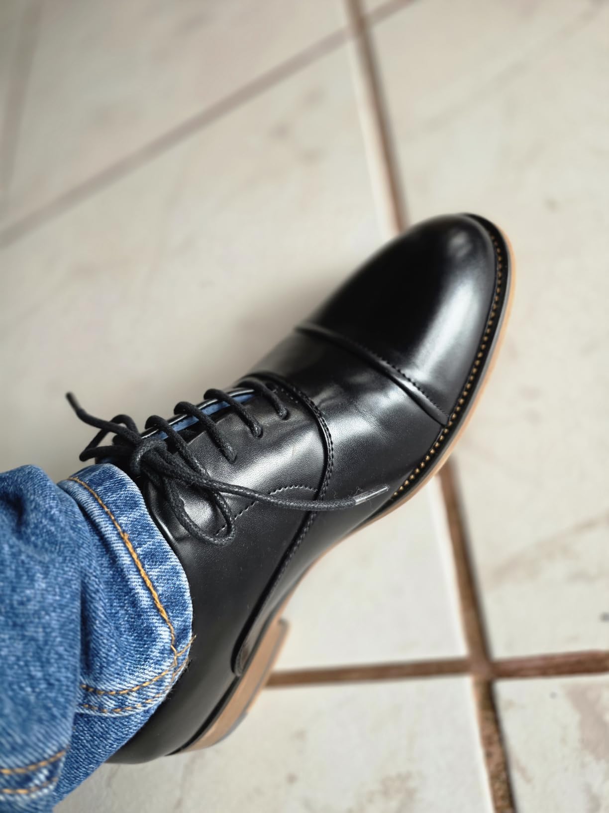 Bruno Marc Men's Cap-Toe Formal Dress Shoes customer photo 1