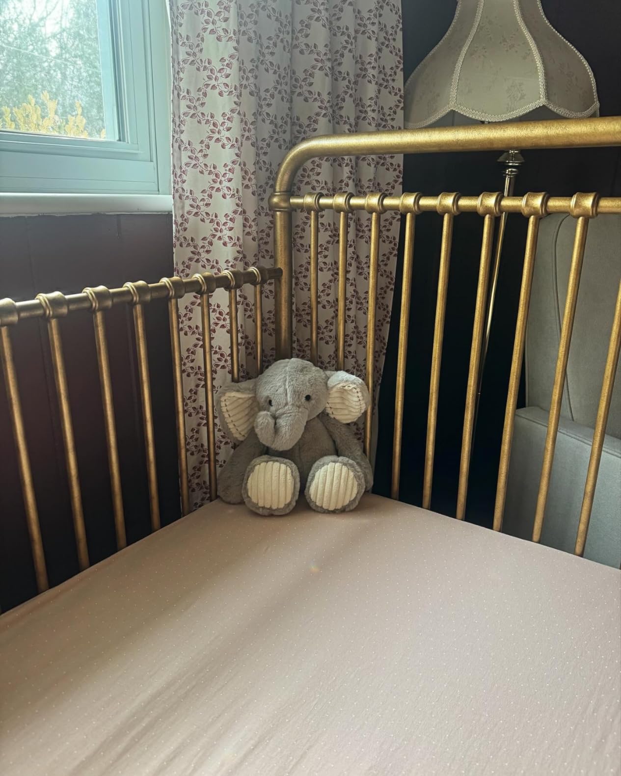 NAMESAKE Abigail 3-in-1 Convertible Baby Crib Gold | GREENGUARD Gold Certified, Converts to Toddler Bed & Daybed, 4 Adjustable Mattress Heights, Conversion Kits Sold Separately customer photo 1
