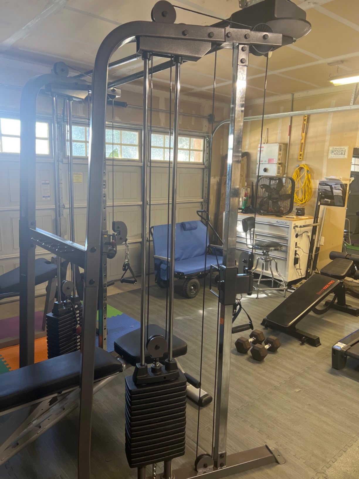Body-Solid Powerline Cable Crossover Exercise Machine for Home & Commercial Gym, Functional Training Center with Dual Weights Stack for Cable Workout customer photo 1