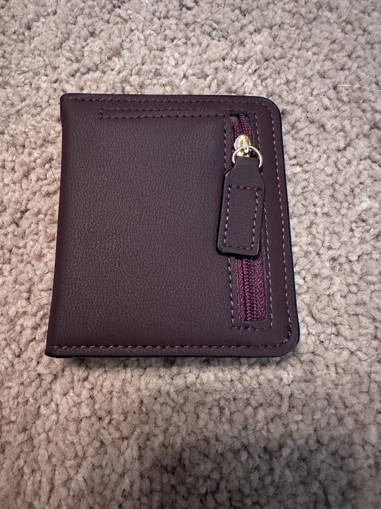 Women's Small Slim Leather Wallet with RFID Protection, Compact Bifold Mini Purse with Clear ID Window customer photo 1