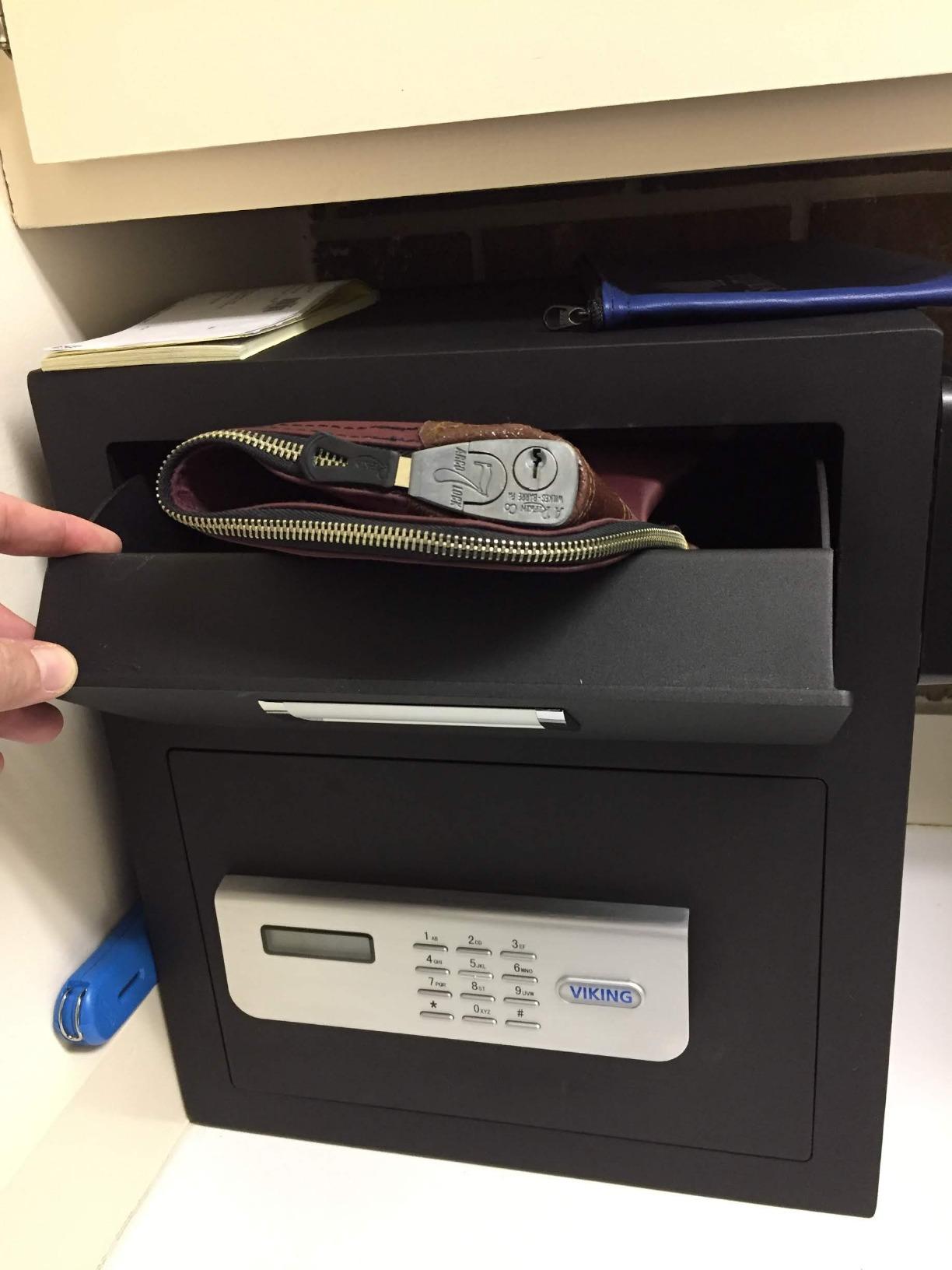 Viking Security Safe VS-48DS Large Depository Safe with Drop Slot | Heavy-Duty Digital Keypad Box for Cash, Documents & Valuables | Anti-Fish Design, Motorized Lock, LED Light | For Business Use customer photo 1