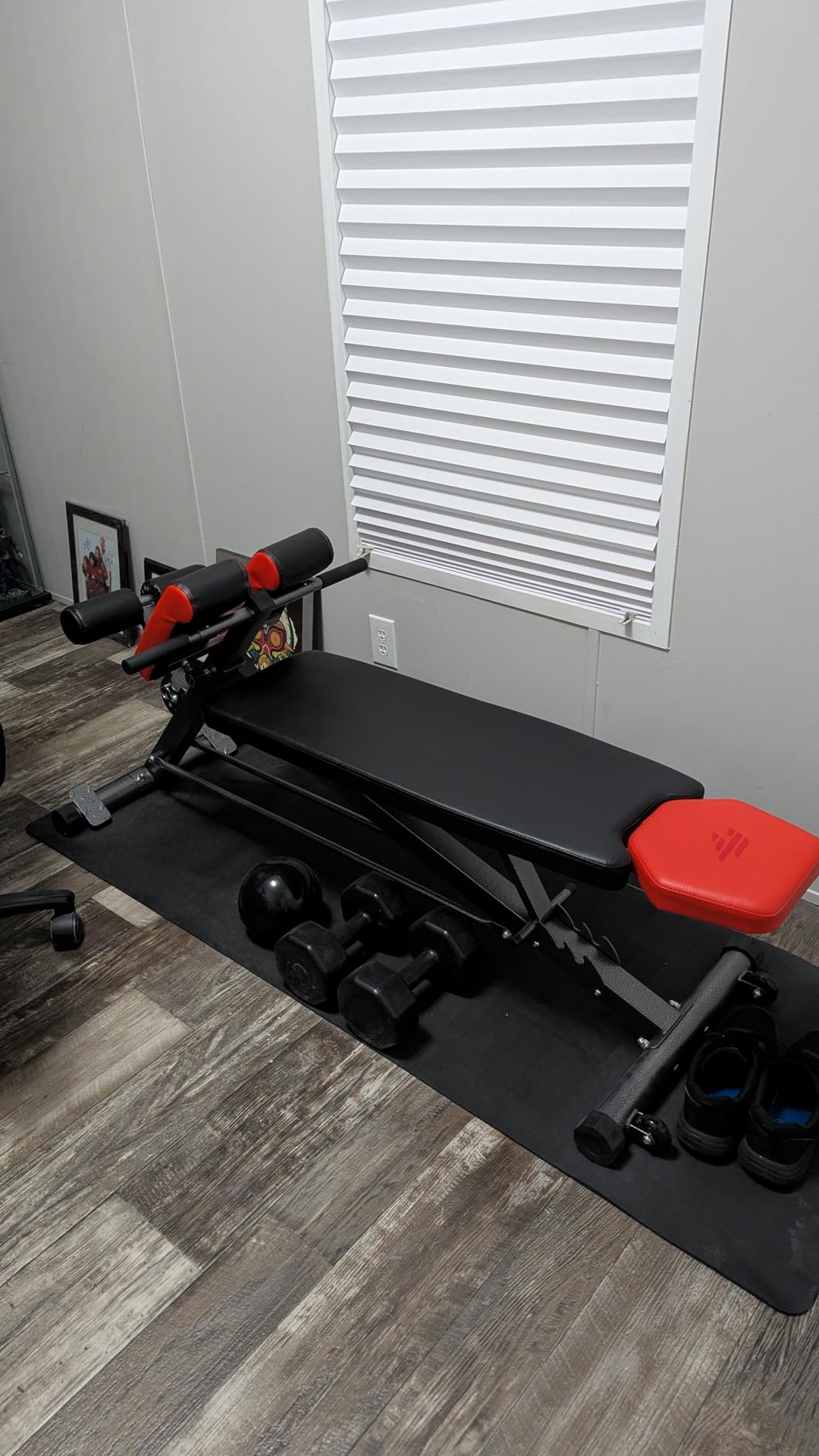 FF Finer Form Multi-Functional Weight Bench for Full All-in-One Body Workout - Adjustable Workout Bench Press for Home Gym, Fitness equipment for Back HyperExtension, Roman Chair Exercise, Sit up customer photo 1