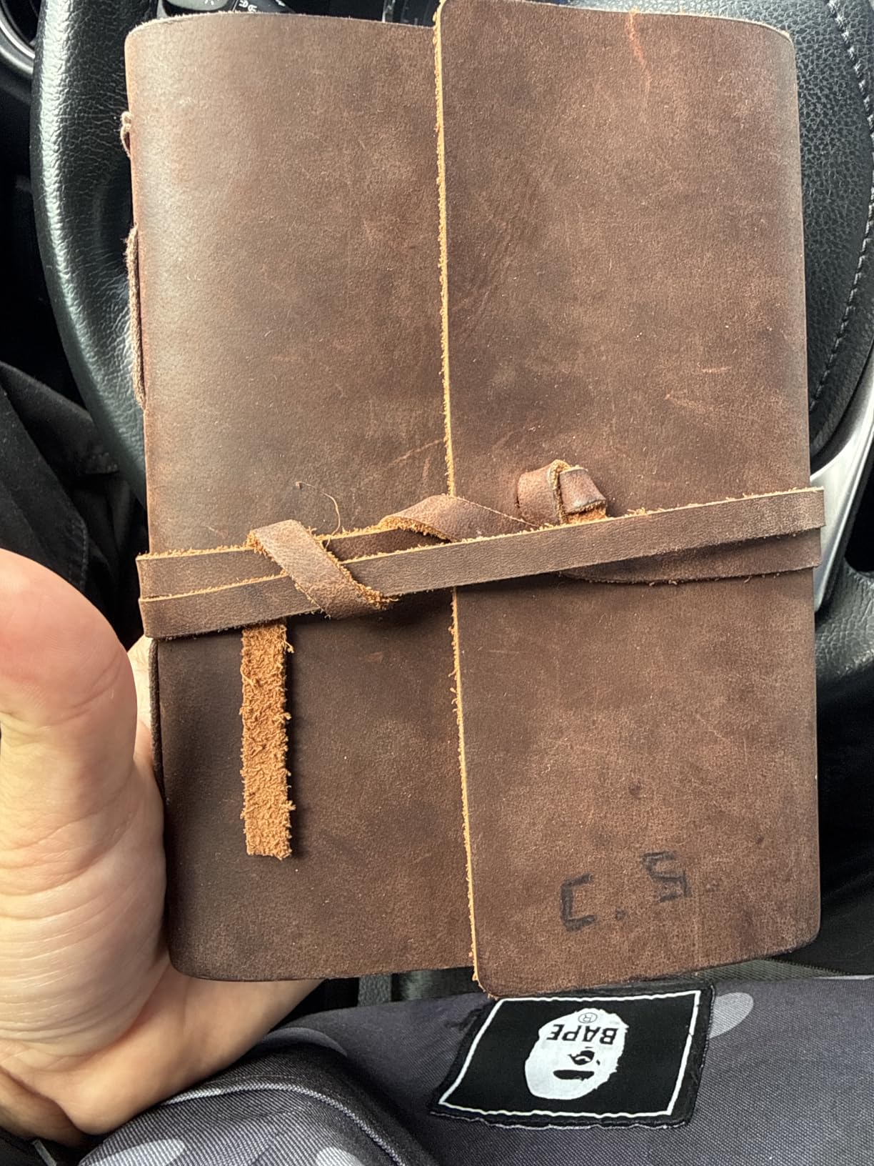Leather Journal Notebook for Men & Women,A5 Size Diary,6.2x8.5 Inch, Vintage Style Personalized Journal for Gift,Genuine Leather Bound Notepad for Travel Journal to Write,240 lined Pages,Rustic Brown customer photo 1