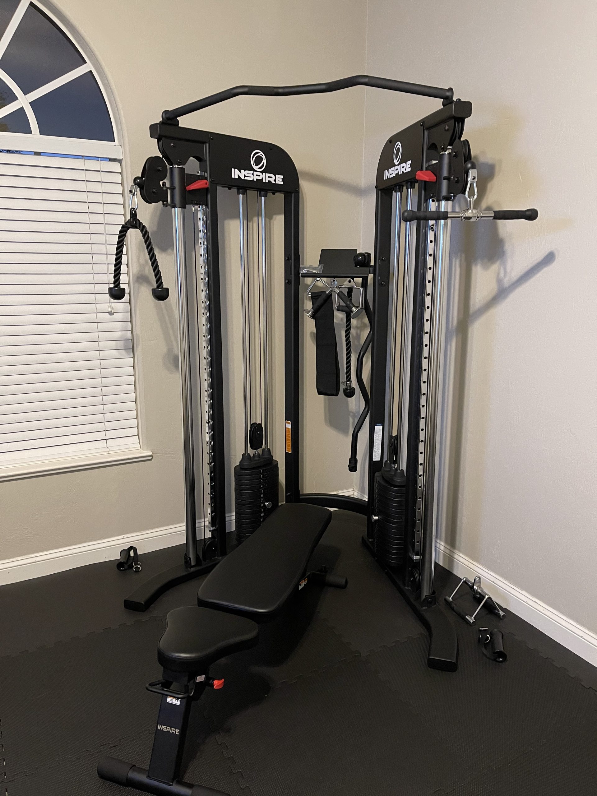 FTX Functional Trainer - Compact at Home Workout Machine with Accessories - Space Saving Design - Home Gym Cable Machine and Two 165 lb Weight Stacks customer photo 2