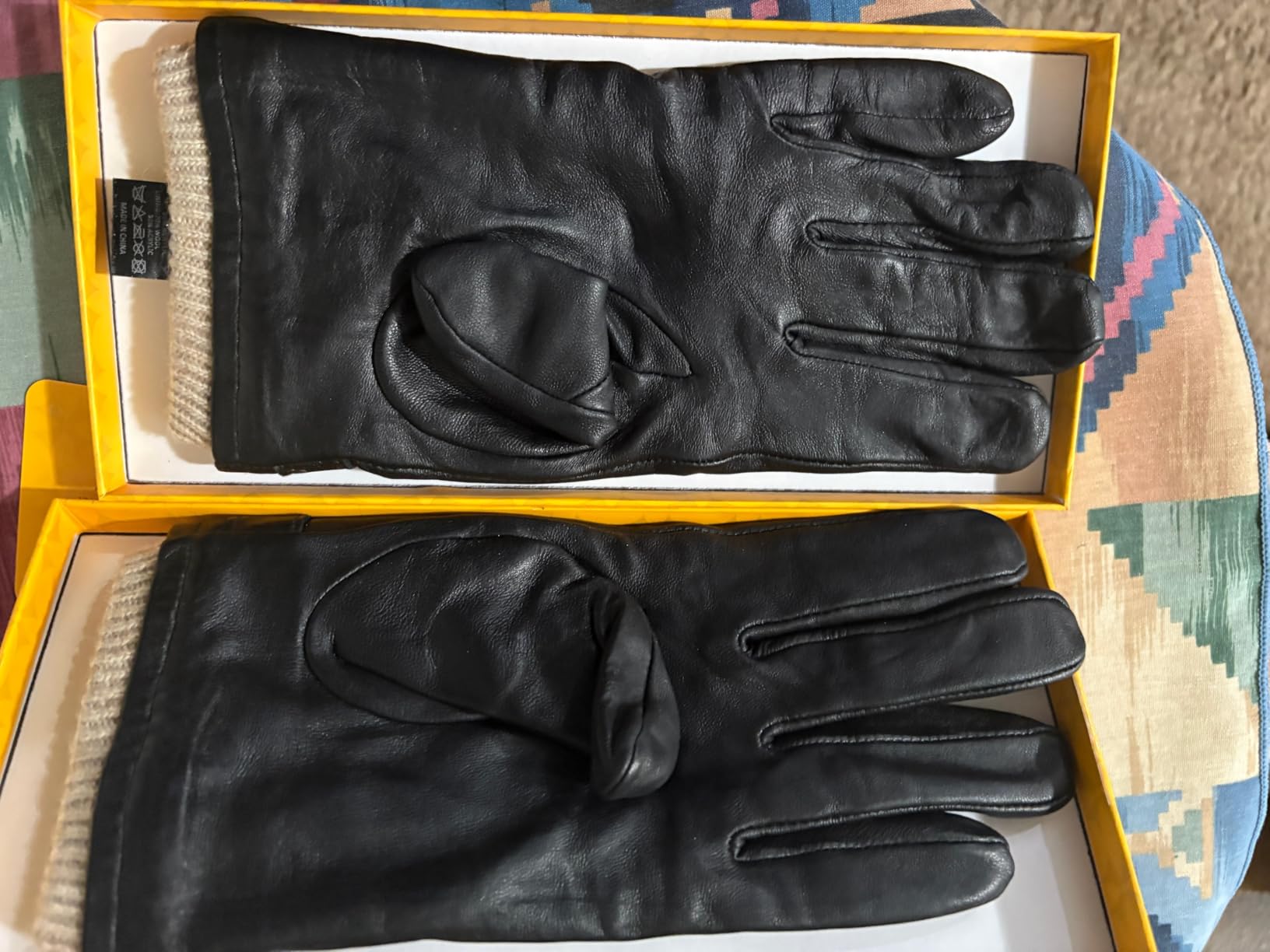 OZERO Mens Winter Gloves Nappa Leather Warm Wool Touchscreen Dress Glove - Thermal Gifts for Dad or Husband customer photo 1