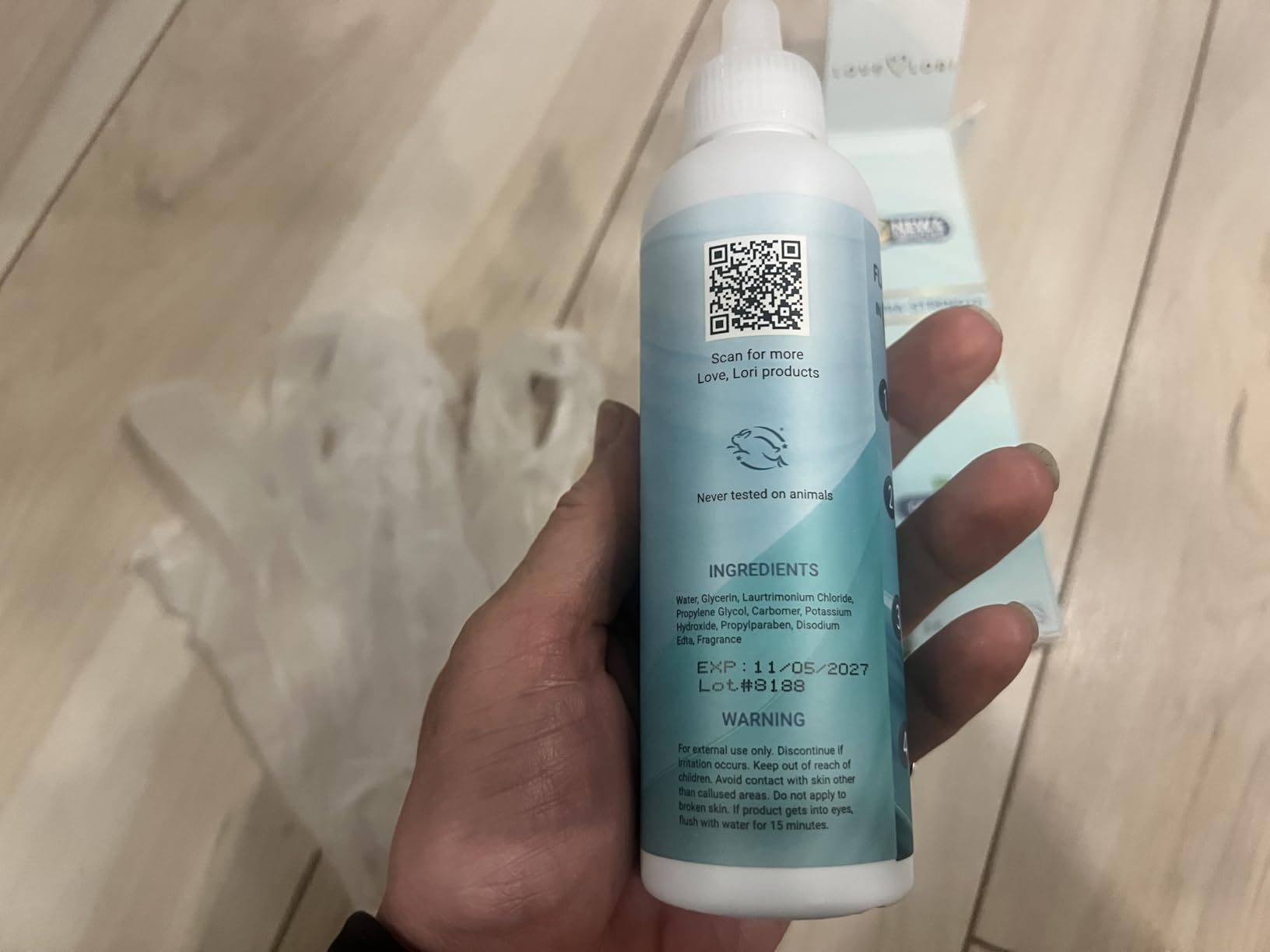 Love Lori Foot Callus Remover Gel Extra Strength Pedicure Tool for Feet 6oz | Quickly, easily, softens and removes dead, hard skin on heels & feet; salon-quality pedicure results at home customer photo 2