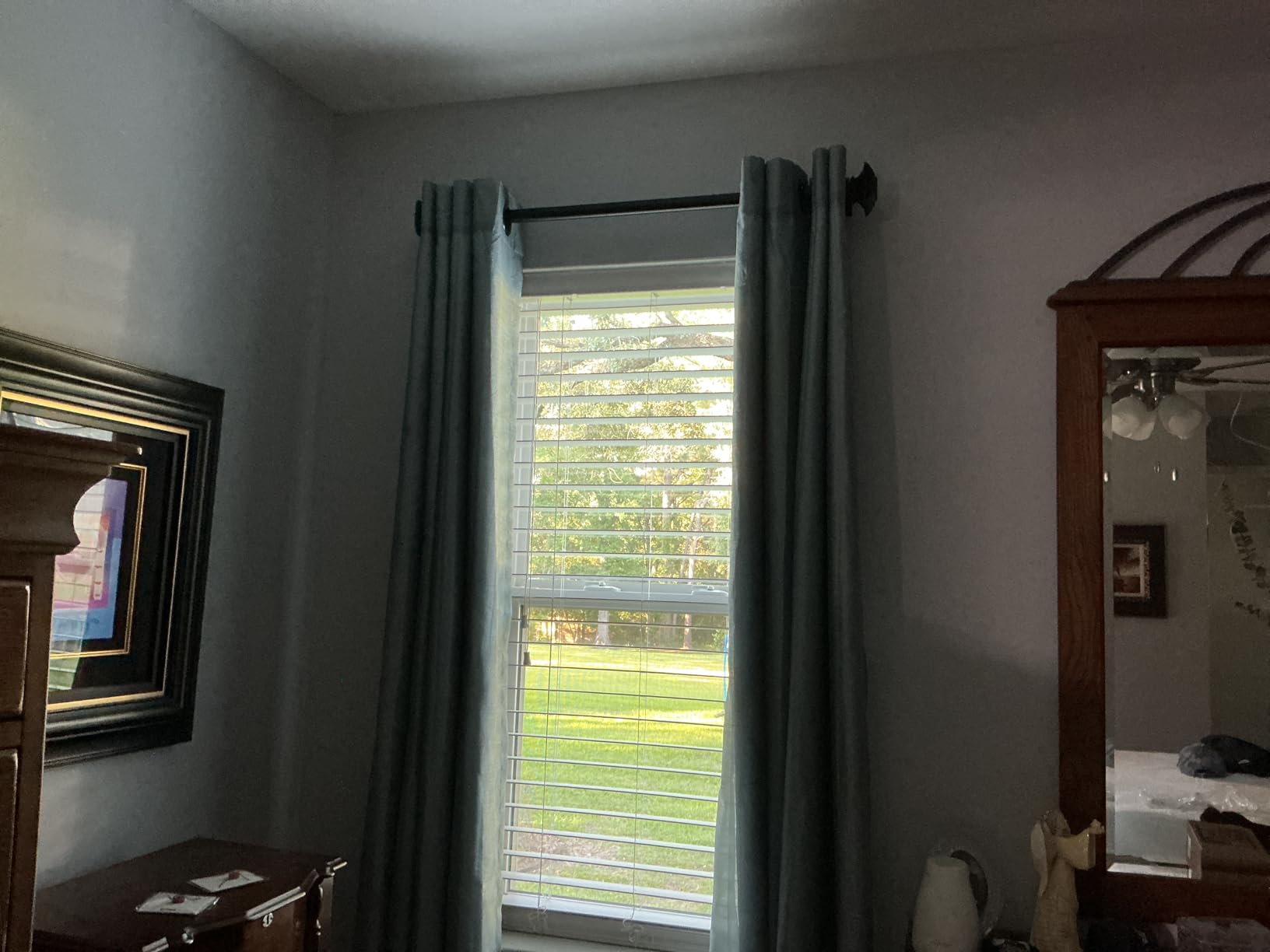 Yakamok Grey 100% Blackout Curtain Panels 84 inches, 52