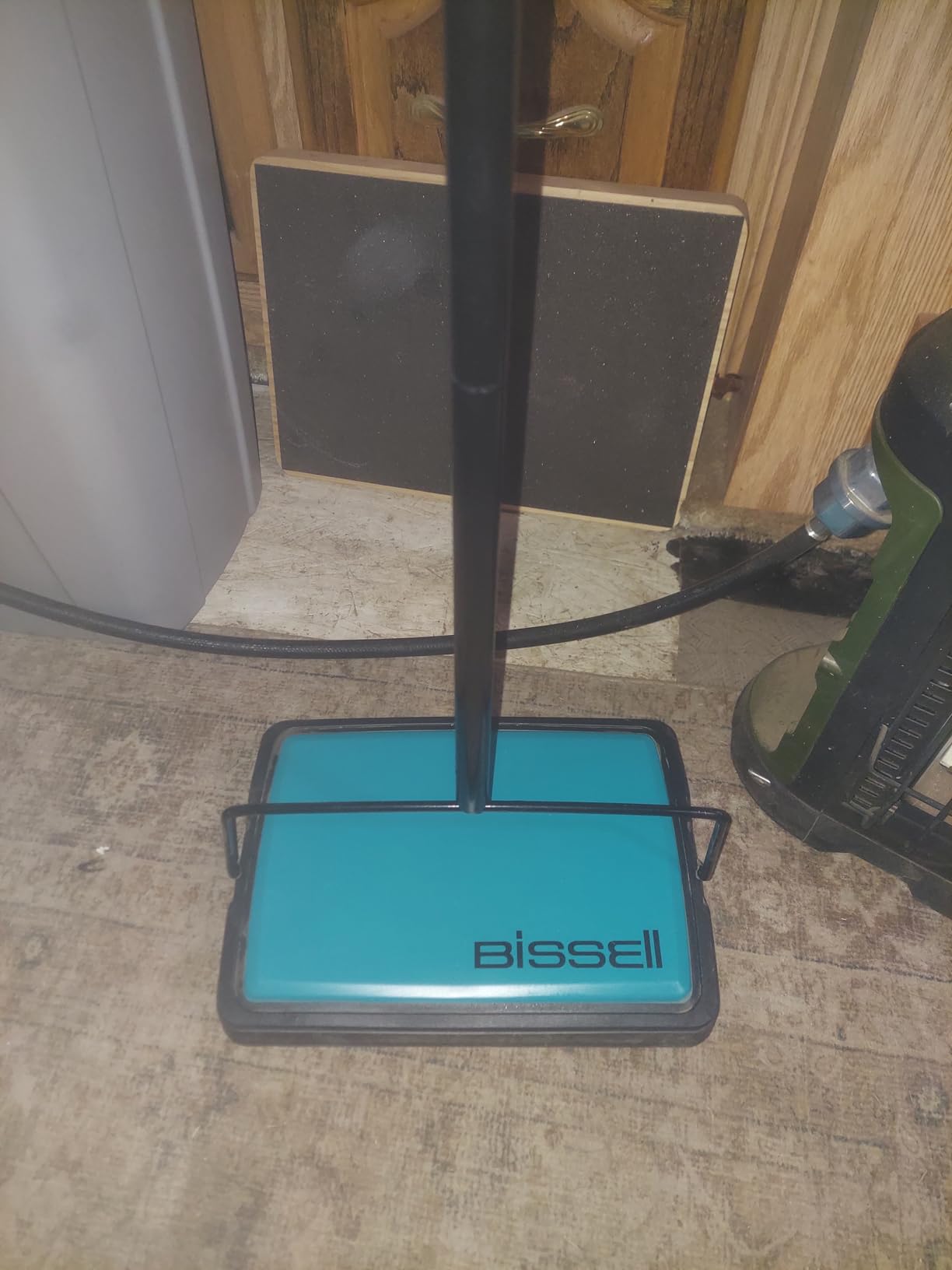 Bissell Easy Sweep Compact Carpet & Floor Sweeper, 2484A, Teal customer photo 2