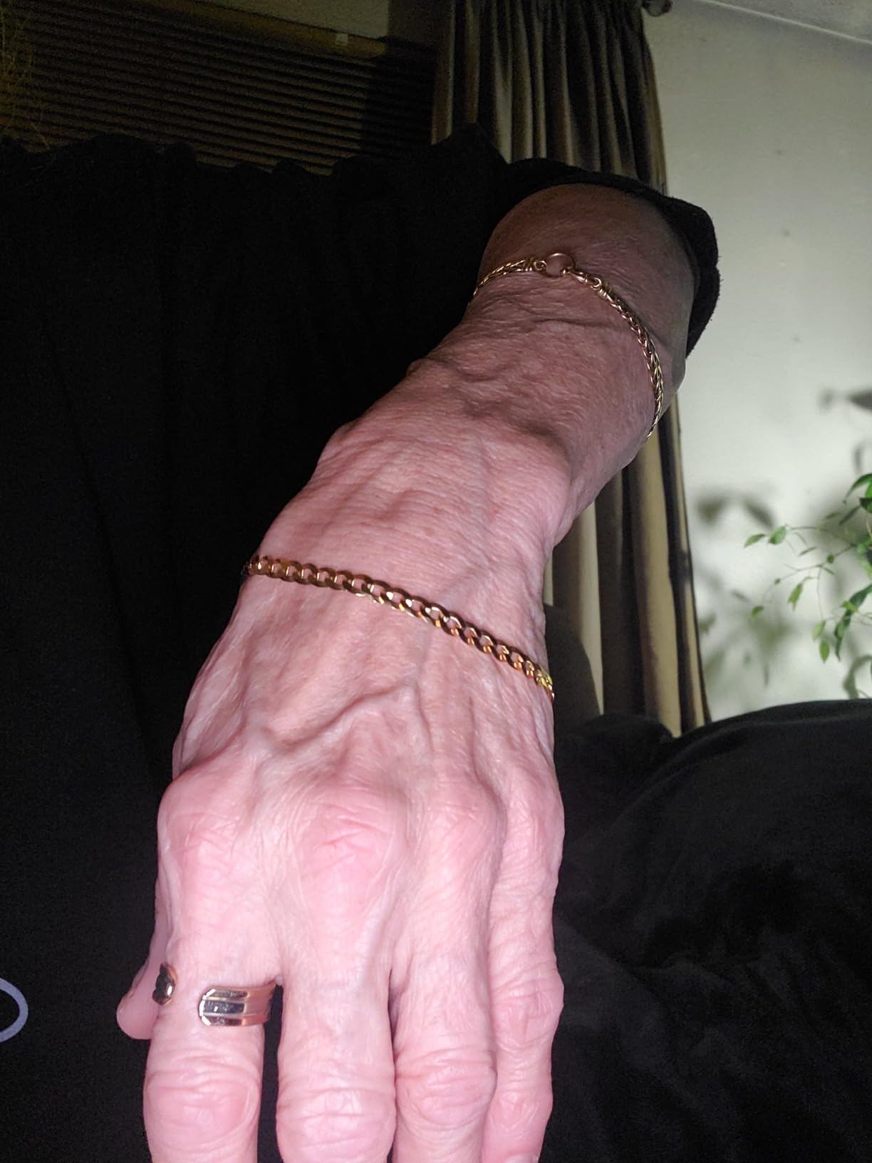 Miabella Italian 18K Gold Plated 925 Sterling Silver 5mm Cuban Bracelet customer photo 1