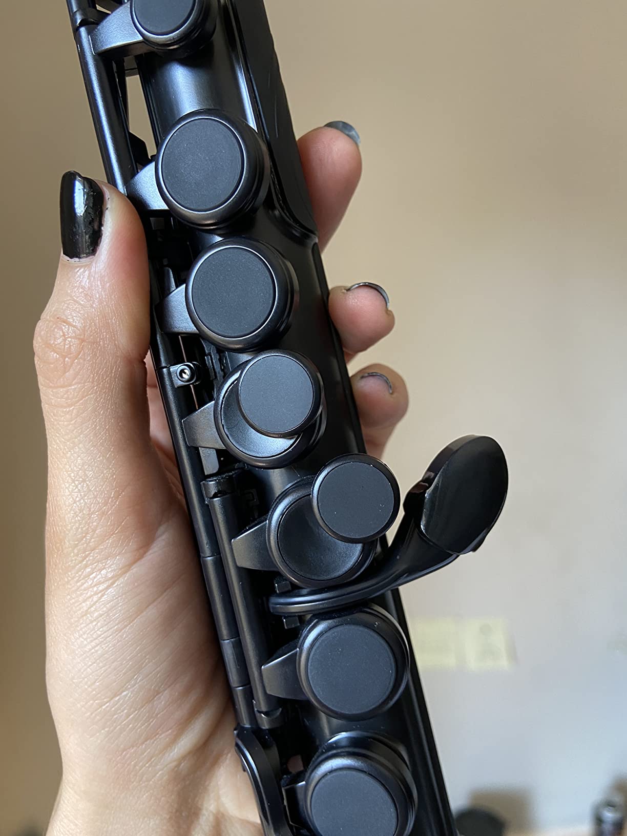 Nuvo jFlute Beginner Student Flute - Black/Black, Donut Head Joint, Waterproof ABS Plastic customer photo 2