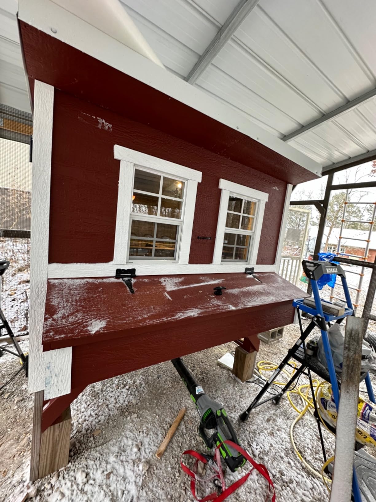 OverEZ Classic Large Chicken Coop for Up to 15 Chickens - Nesting Box - Large Bird, Poultry and Hen House Made from Wood, Made in USA customer photo 1