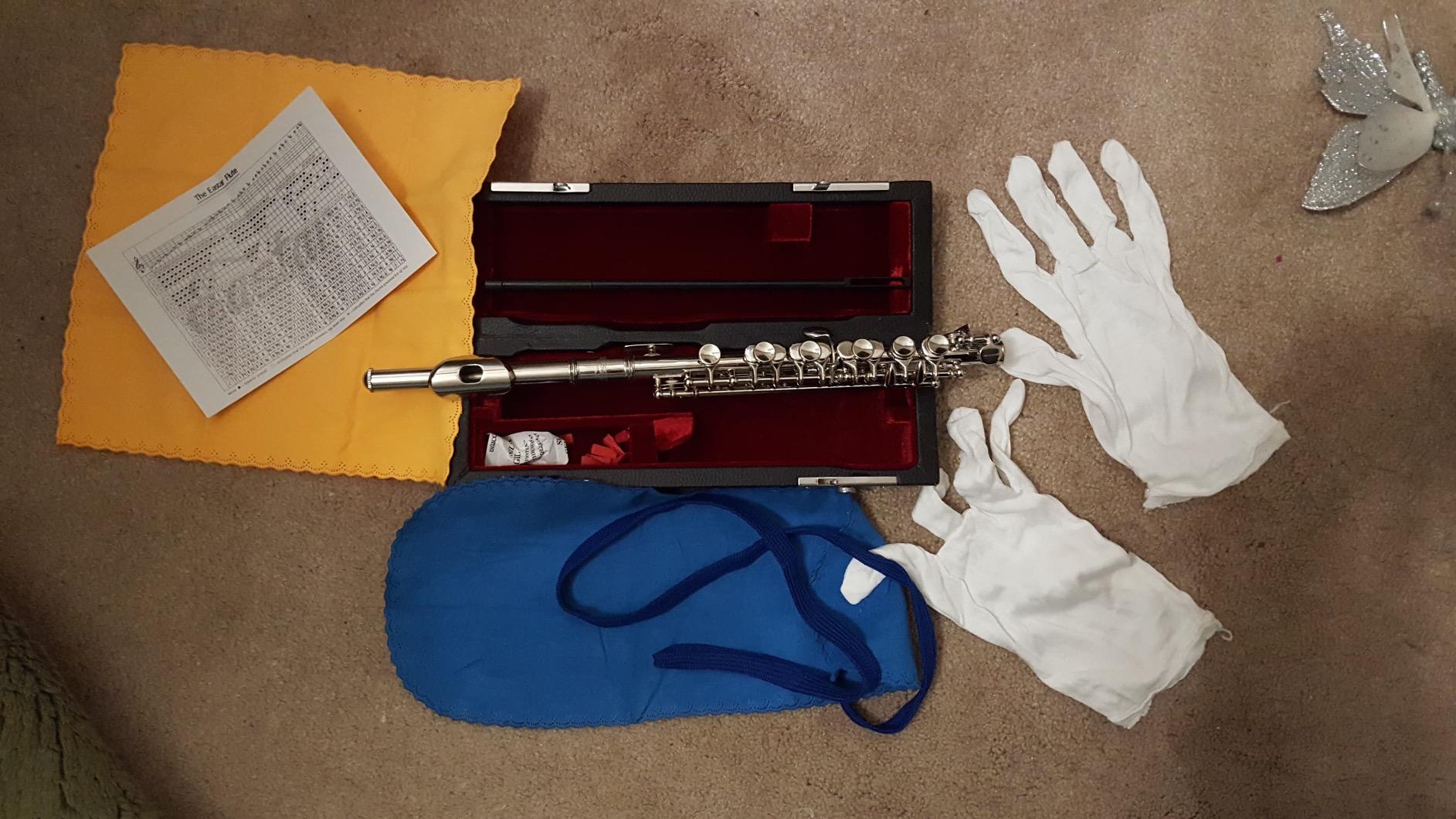 Eastar Key of C Beginner Student Piccolo, Case Full Kit, Nickel, EPC-1 customer photo 2