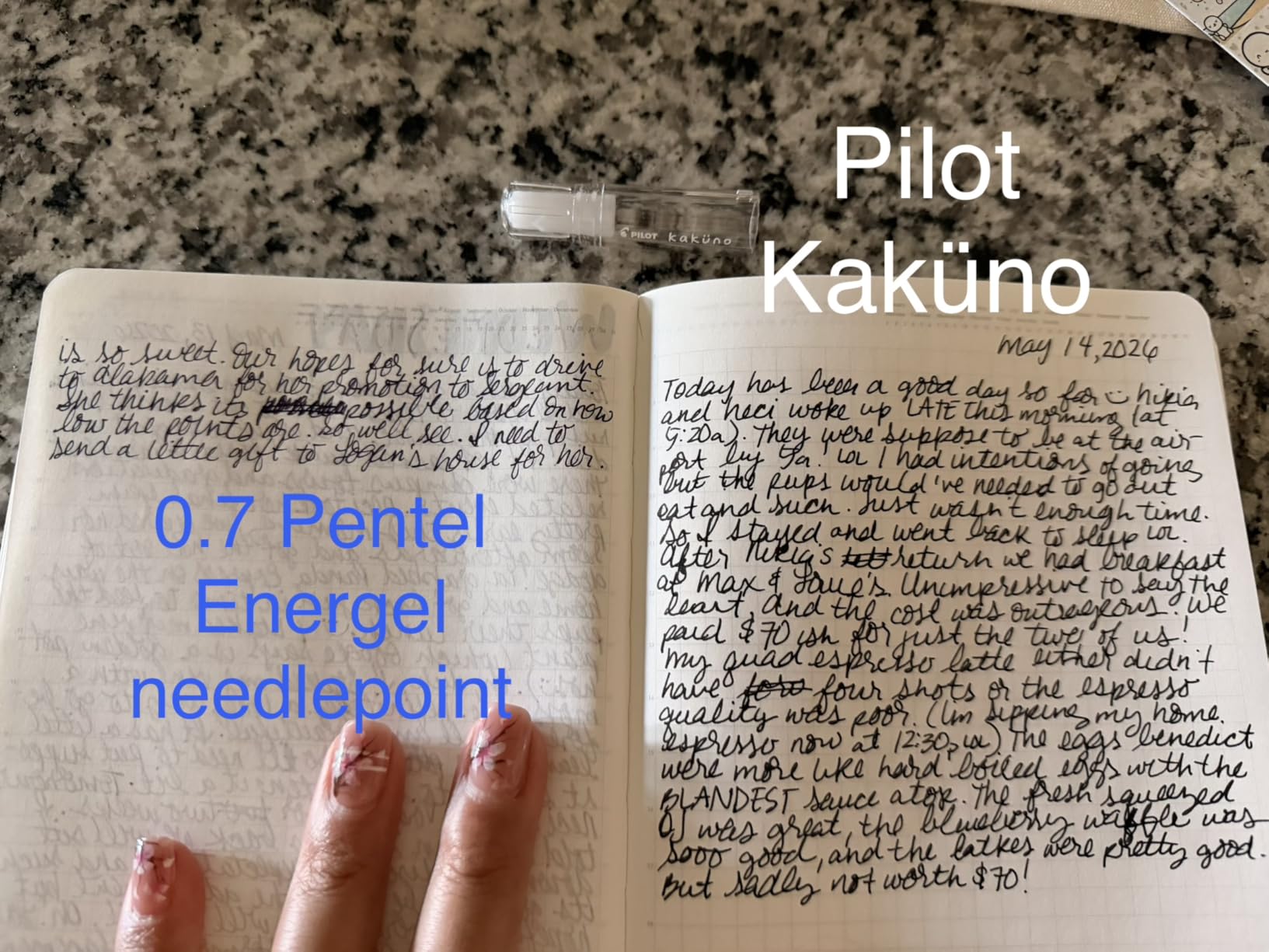 PILOT Kakuno Fountain Pen, Clear Barrel, Medium Nib, 0.5mm customer photo 2