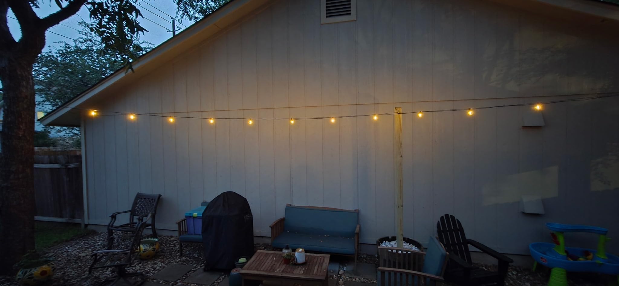 Brightown 58FT Solar String Lights Outdoor, IP65 Waterproof, Remote, Timer customer photo 1