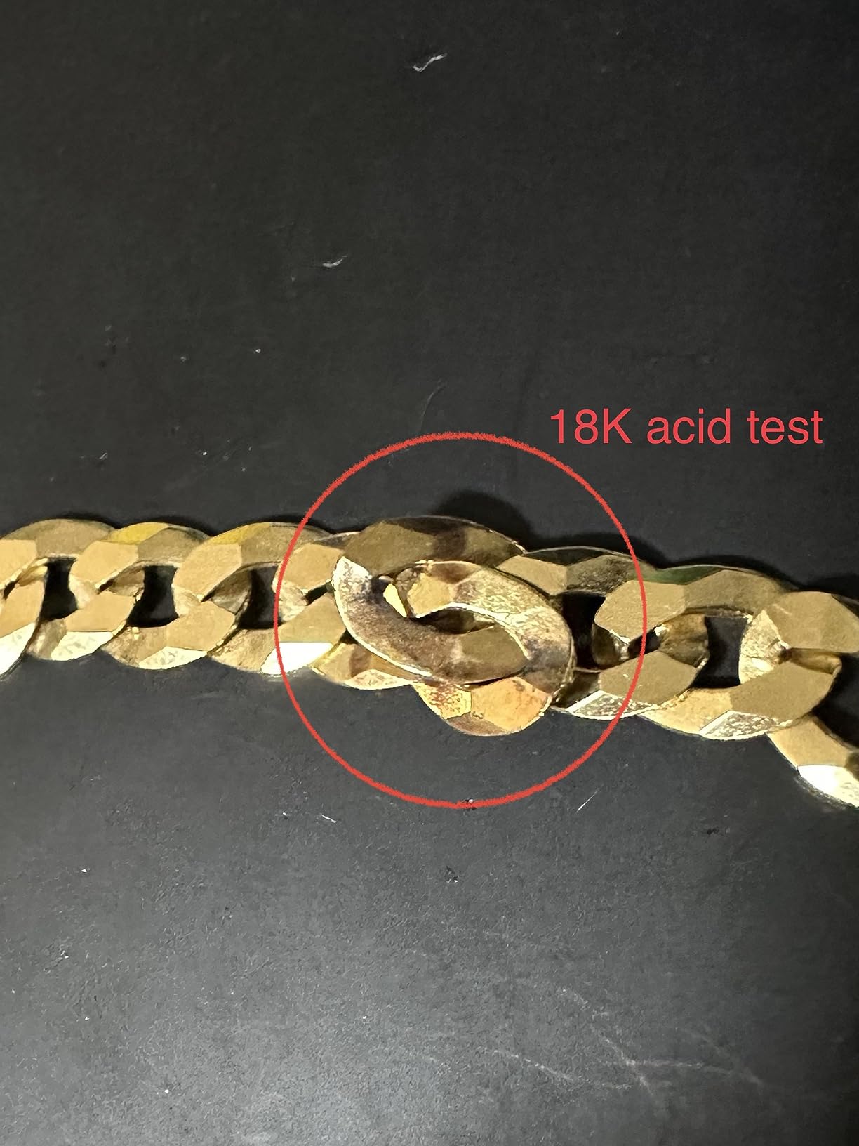 18K Gold Plated 925 Sterling Silver Cuban Link Chain Men Women customer photo 2