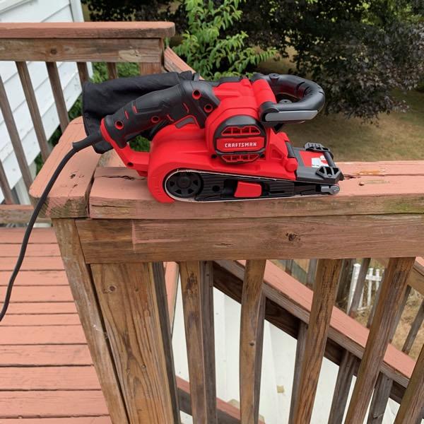 CRAFTSMAN Electric 7 Amp Belt Sander, 3-in. x 21-in., Corded (CMEW213) customer photo 2