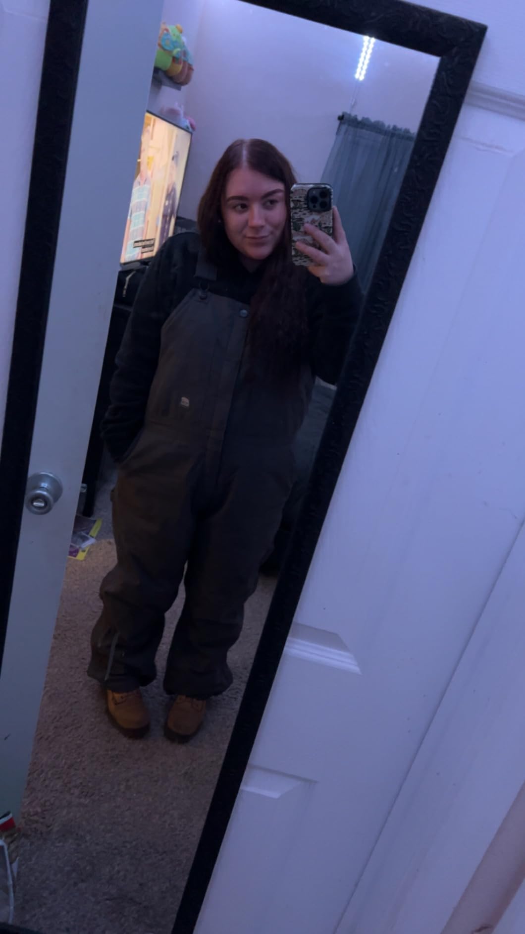 Berne Women's Softstone Duck Insulated Bib Overall customer photo 1