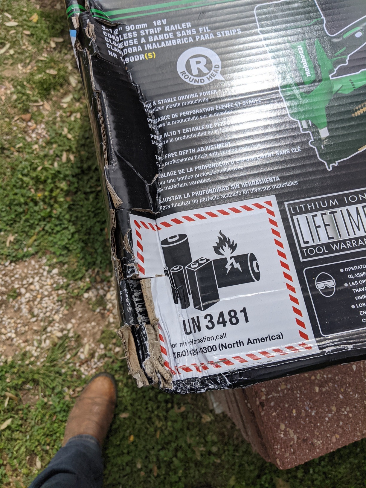 Metabo HPT Cordless Framing Nailer Kit, 18V, Brushless Motor, NR1890DRS customer photo 1