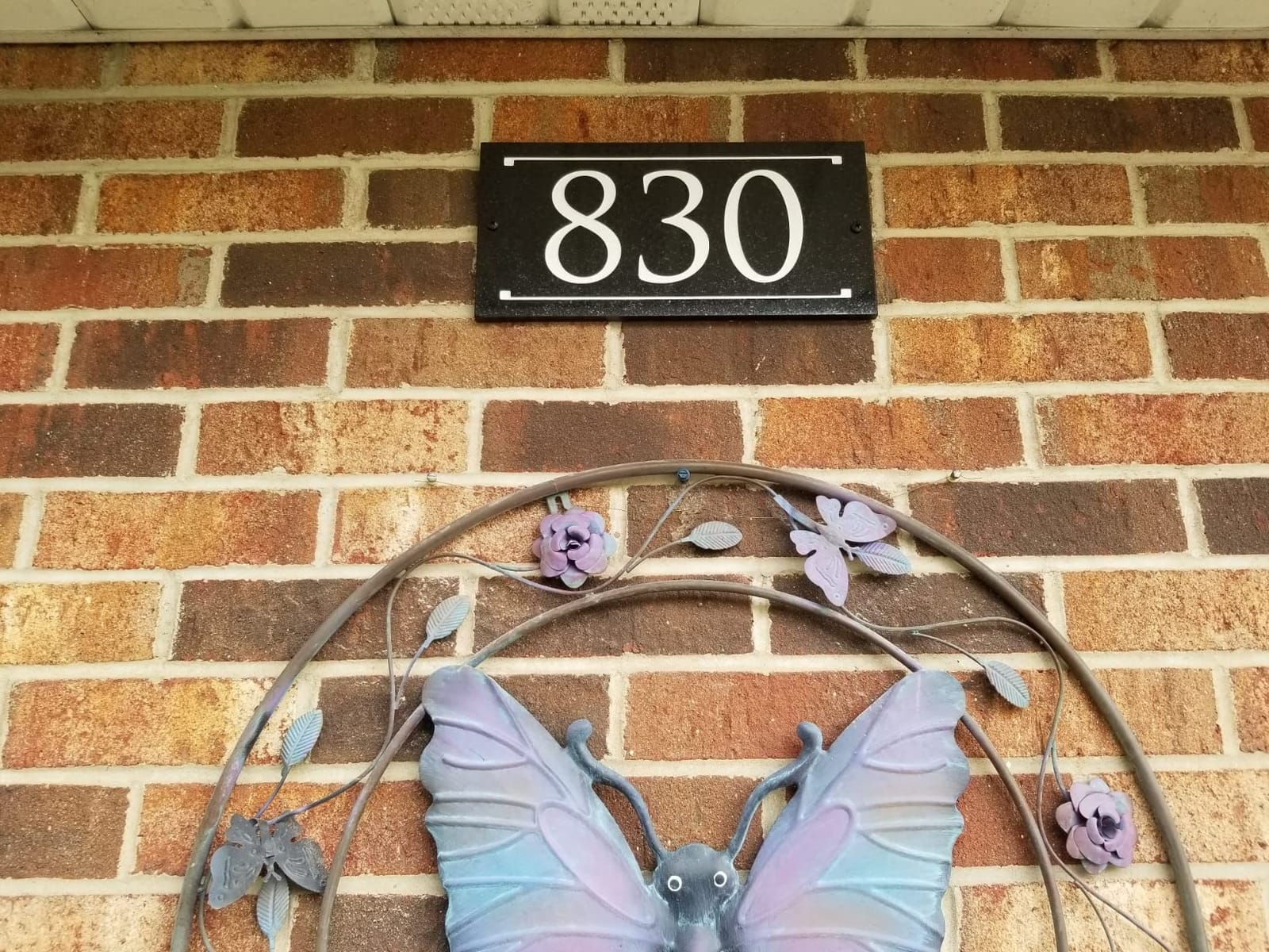 Stone Address Plaque With Engraved Numbers. Address Sign Made from solid, real stone. Four Sizes customer photo 2
