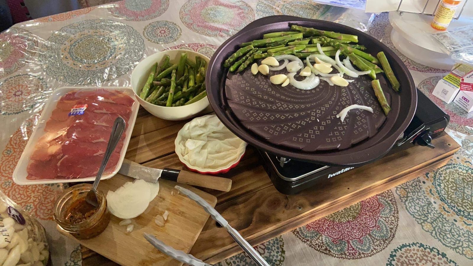 TECHEF - Stovetop Korean BBQ Non-Stick Grill Pan with Agni Portable Gas Stove Burner, Made in Korea (Grill Pan w Stove) customer photo 2