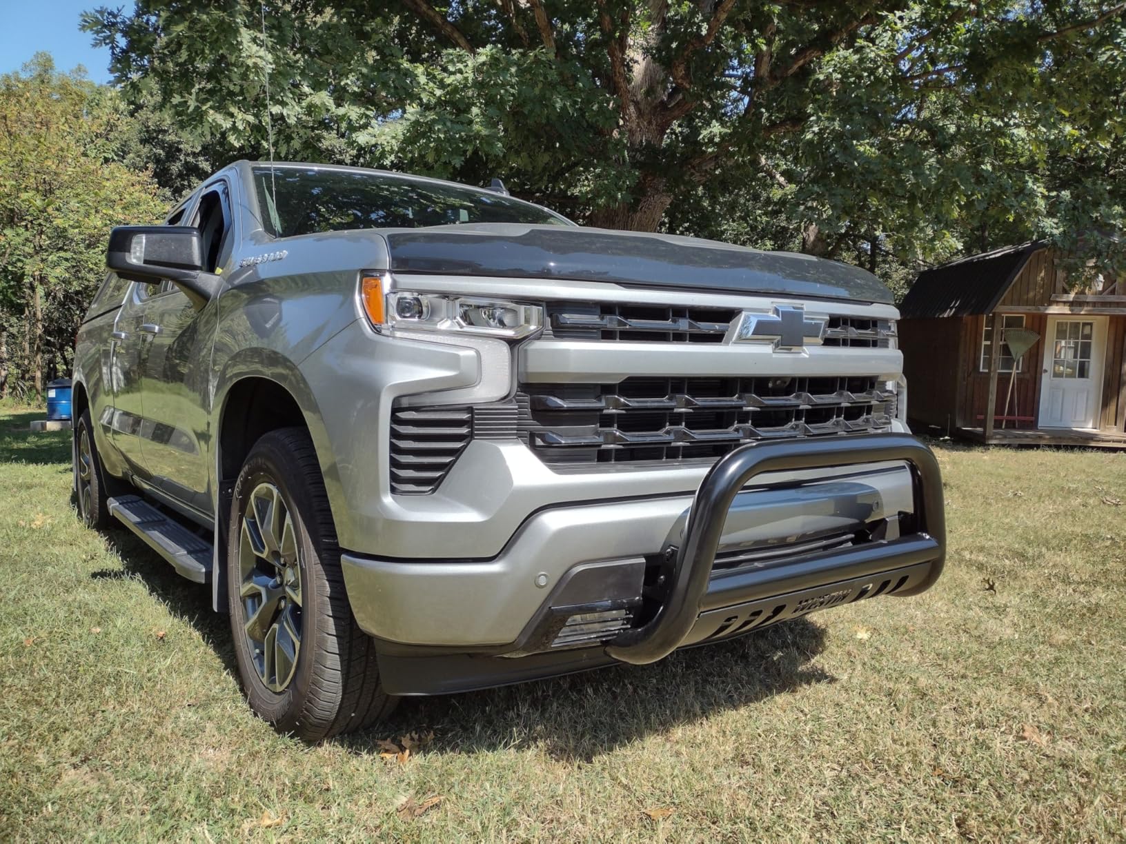 Westin 31-3955 E-Series Bull Bar fits 2019-2025 Silverado 1500 2022 Silverado 1500 LTD (Exc 2019 LD) Black customer photo 1
