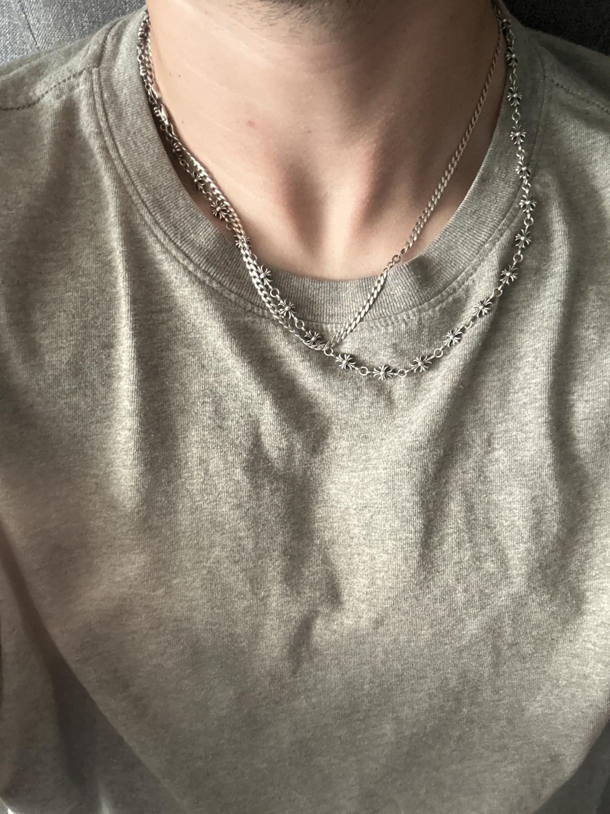 Miabella Italian 925 Sterling Silver Cuban Link Chain Men Women Necklace | 3.5mm Solid Curb, Diamond-Cut, Made in Italy customer photo 1