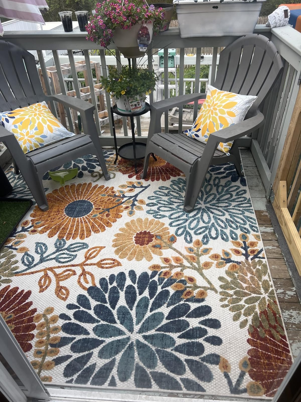 SAFAVIEH Washable Rug Outdoor Cabana Collection - 8' x 10', Cream & Red, Non-Shedding & Easy to Clean, Ideal for Patio, Backyard, Mudroom (CBN832A) customer photo 1