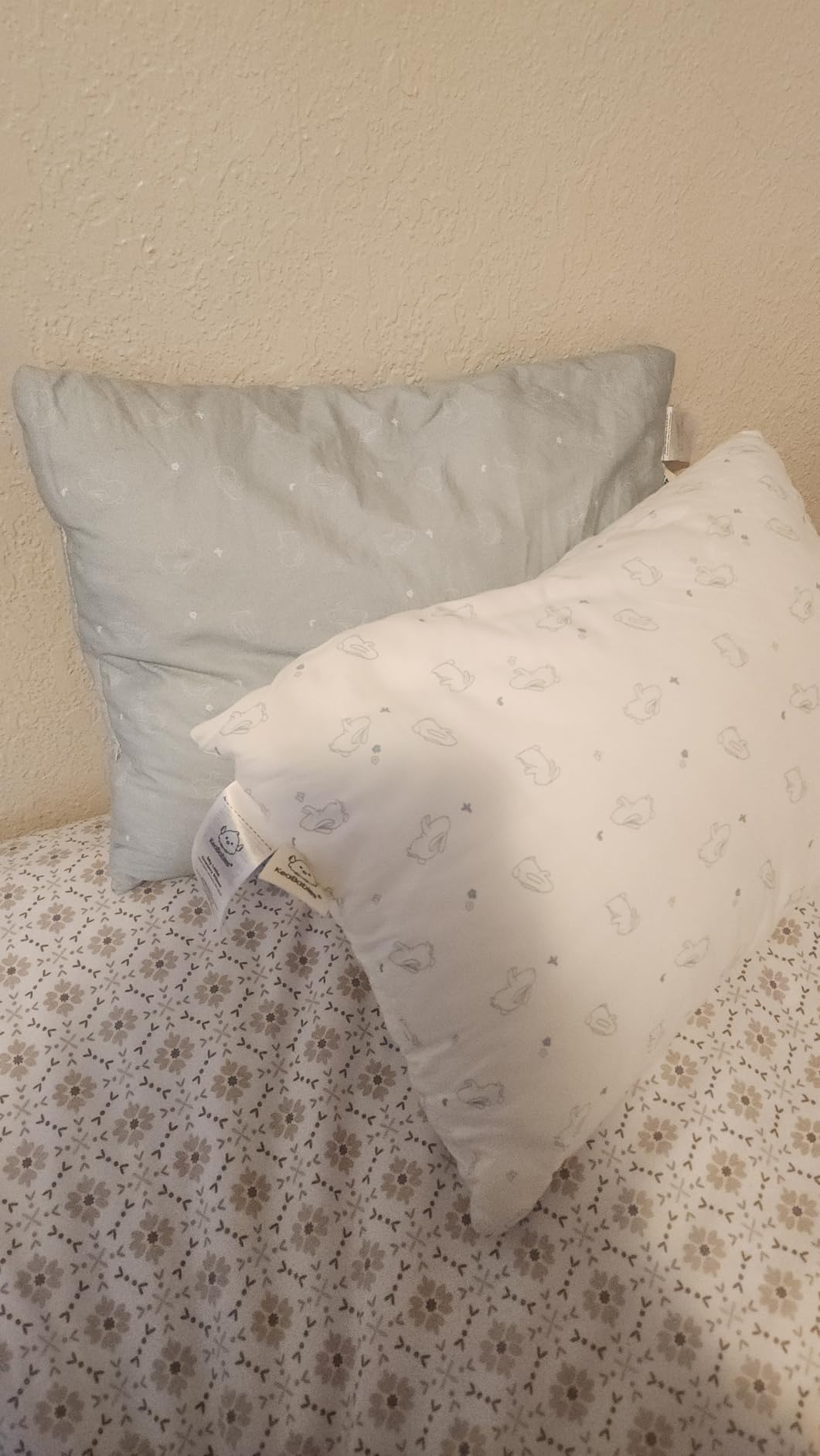 KeaBabies 2pk Toddler Pillows 2 Year Old to 5,13x18 Kids Pillow(Soft White) | Soft Organic Cotton Kids Pillow for Sleeping, Travel, School, Daycare, Nap, Toddler Bed, Machine Washable, Without Pillowcase customer photo 2