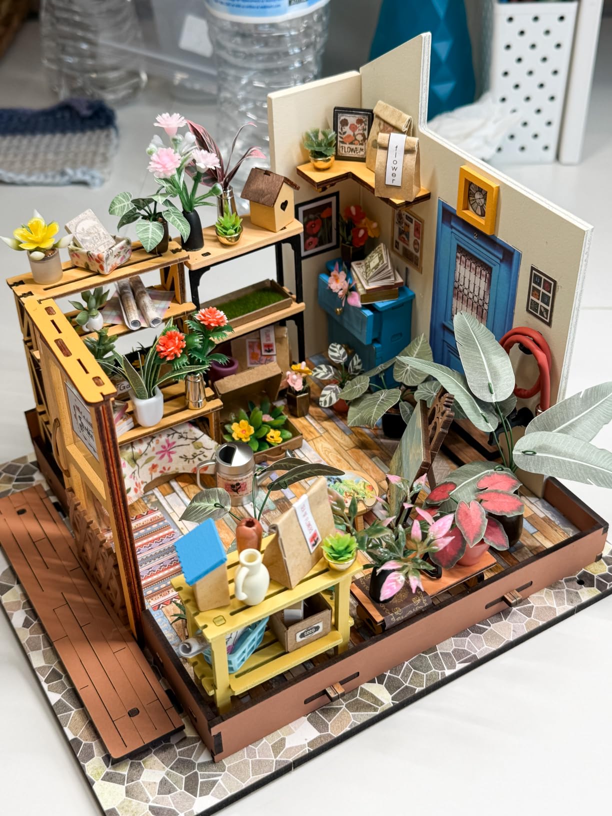Rolife DIY Miniature Greenhouse Kits for Adults - Cathy's Flower House | Beginner-Friendly Diorama Kits Mayberry Street Tiny House For Adults, Birthday/Christmas Decor Crafts Gifts For Plant Lovers customer photo 2