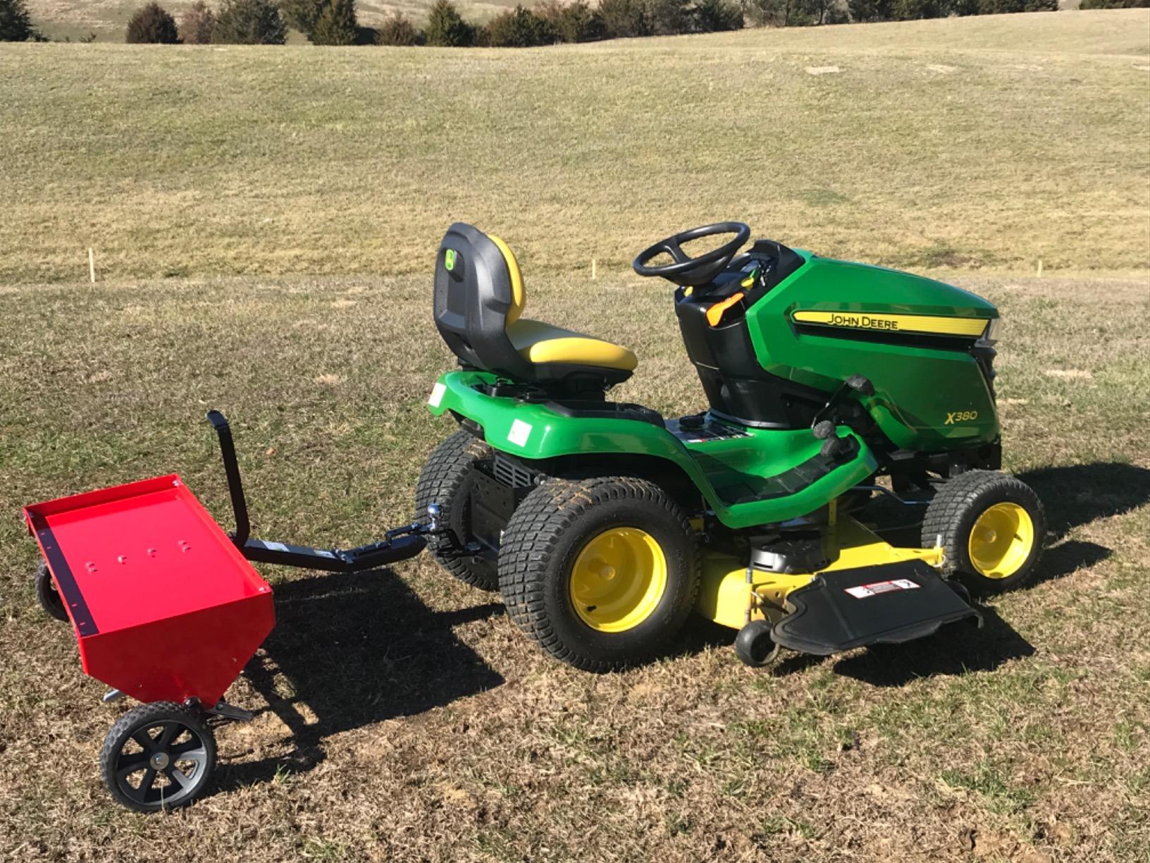 Craftsman 40 Inch Tow Behind Lawn Plug Aerator with 24 Galvanized Steel Coring Points and 140 lb Weight Tray customer photo 1