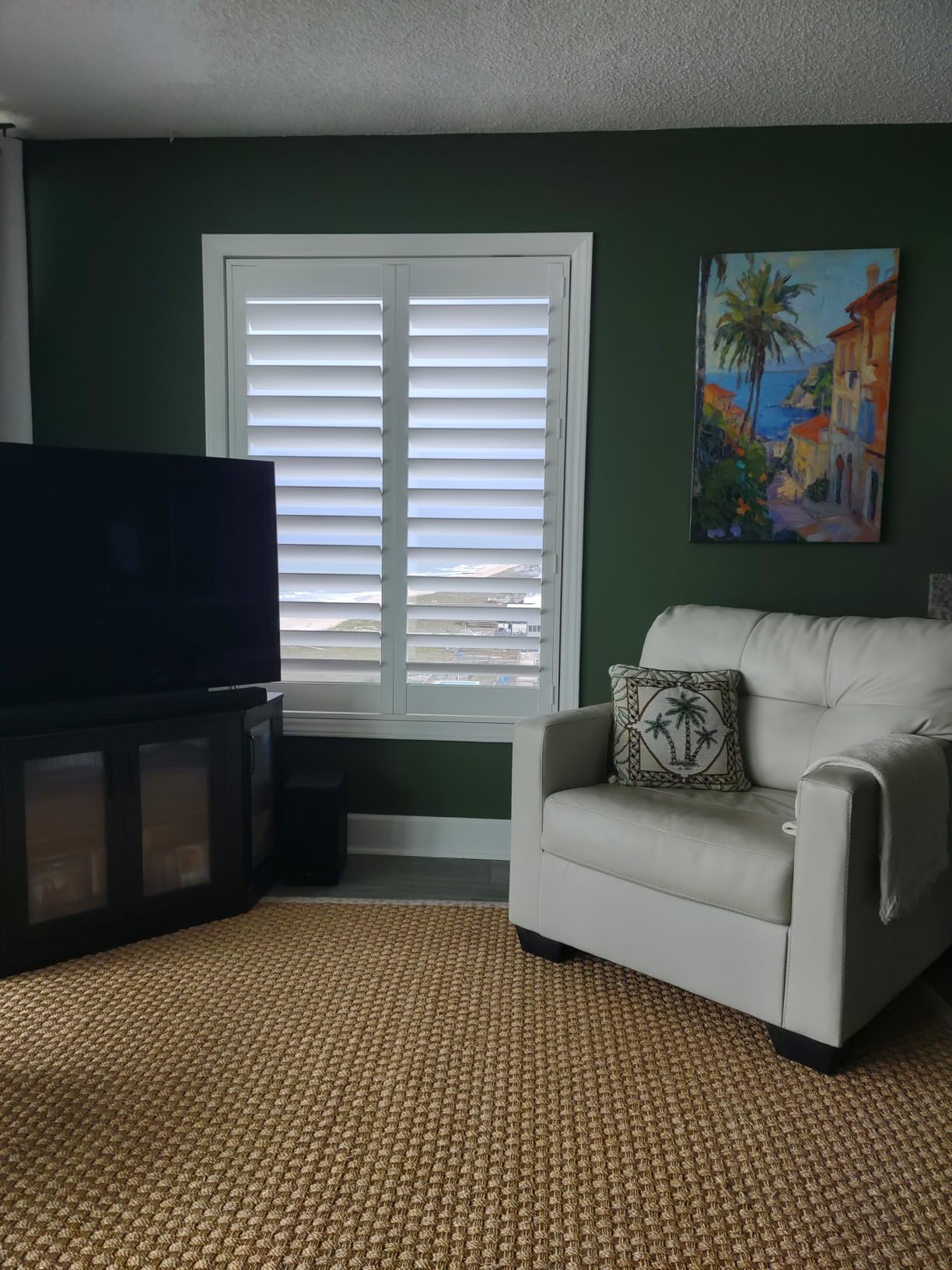 Suncraft Shutters - Plantation Shutters - Custom Made Window Blinds - No Front Tilt Rod - Easy DIY Installation - Interior Plantation Shutters - Privacy Blinds for Kitchen, Bath, Bedroom customer photo 1