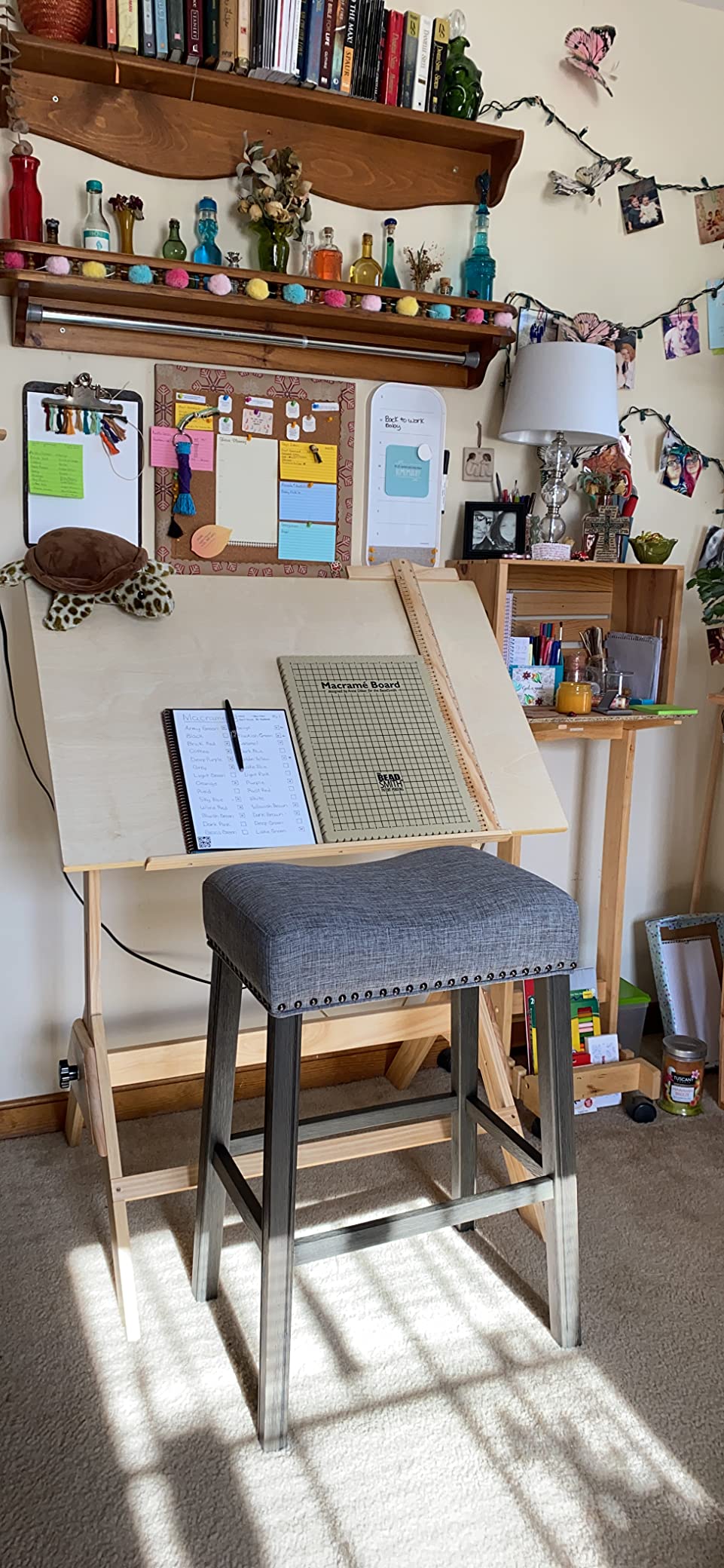 MEEDEN Wood Adjustable Drafting Table: 35.5