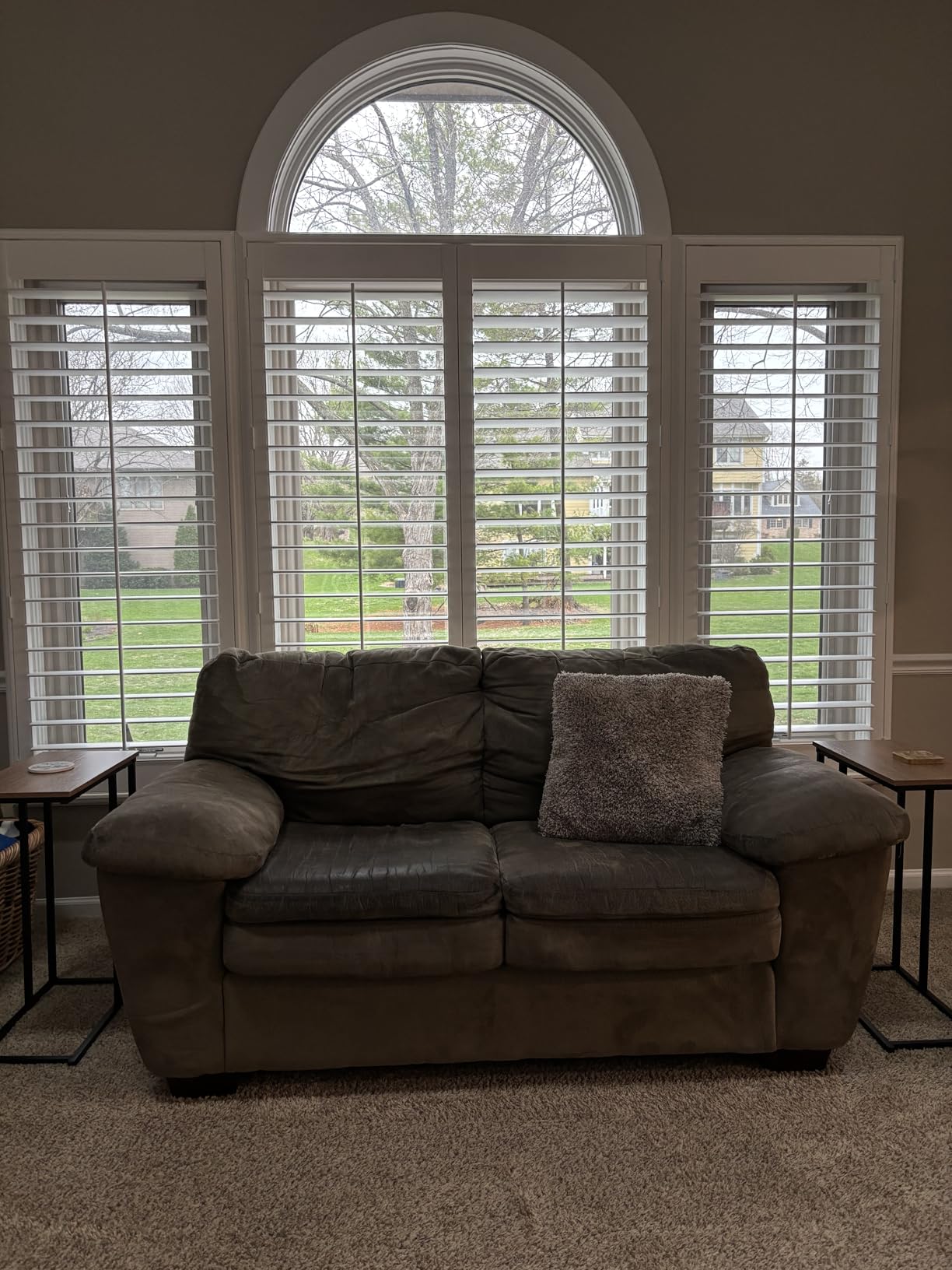 SUNCRAFT SHUTTERS - Plantation Shutters - Interior Window Coverings - Custom Made in 10 Days - DIY Install - Made in North America - Never Needs Painting - 25 Year Warranty - Traditional Front Tilt Rod customer photo 1