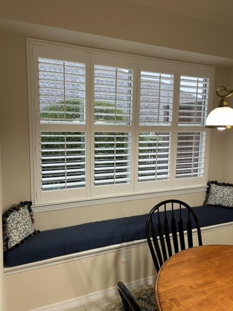SUNCRAFT SHUTTERS - Plantation Shutters - Interior Window Coverings - Custom Made in 10 Days - DIY Install - Made in North America - Never Needs Painting - 25 Year Warranty - Traditional Front Tilt Rod customer photo 2