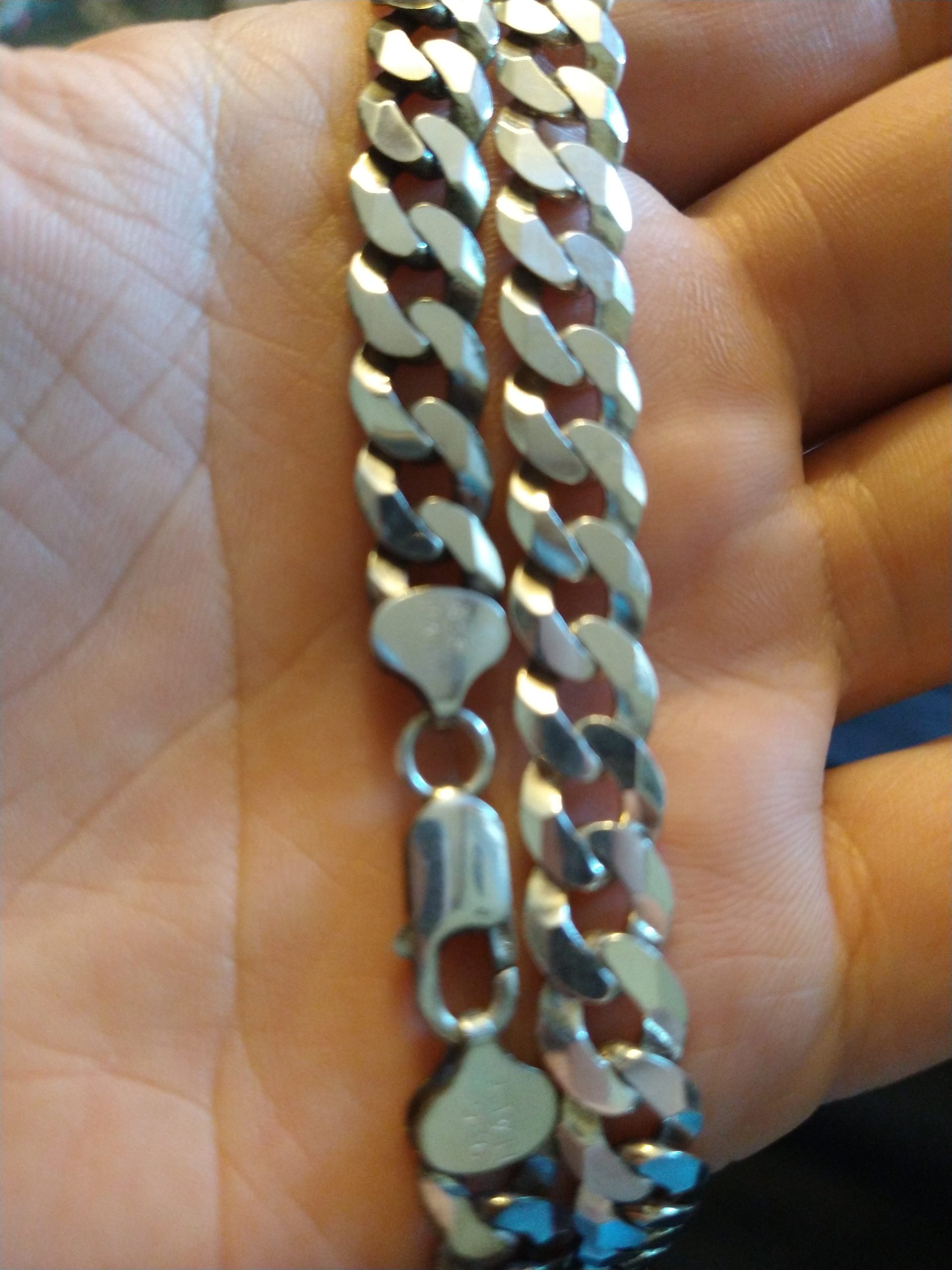 Miabella Italian 925 Sterling Silver 9mm Cuban Link Chain Necklace for Men | Fine Jewelry, Solid Curb, Diamond-Cut, Made in Italy customer photo 2