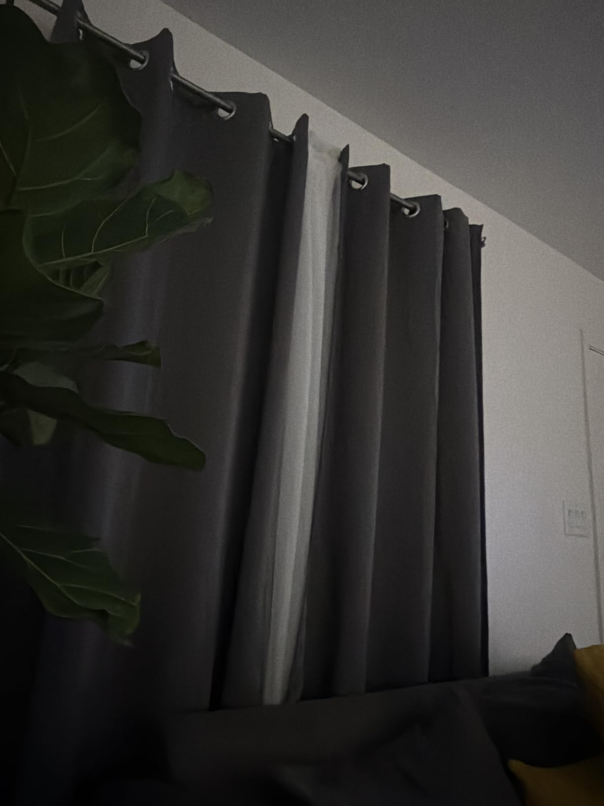 NICETOWN Grey Blackout Thermal Curtains 72 Inch Length, W52xL72, 2 Panels | Grommet Noise Reducing Drapes, Room Darkening Solid Home Decor Window Treatments for Bedroom/Living Room customer photo 2