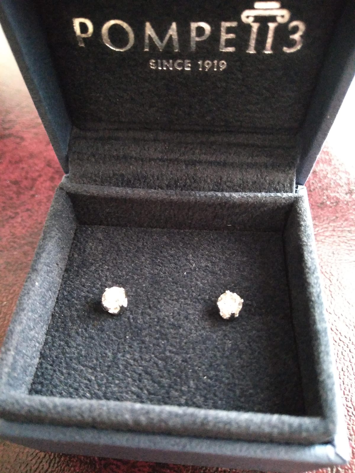 Pompeii 1/2Ct Round Brilliant Cut Diamond Stud Earrings in 14K Gold Classic customer photo 2