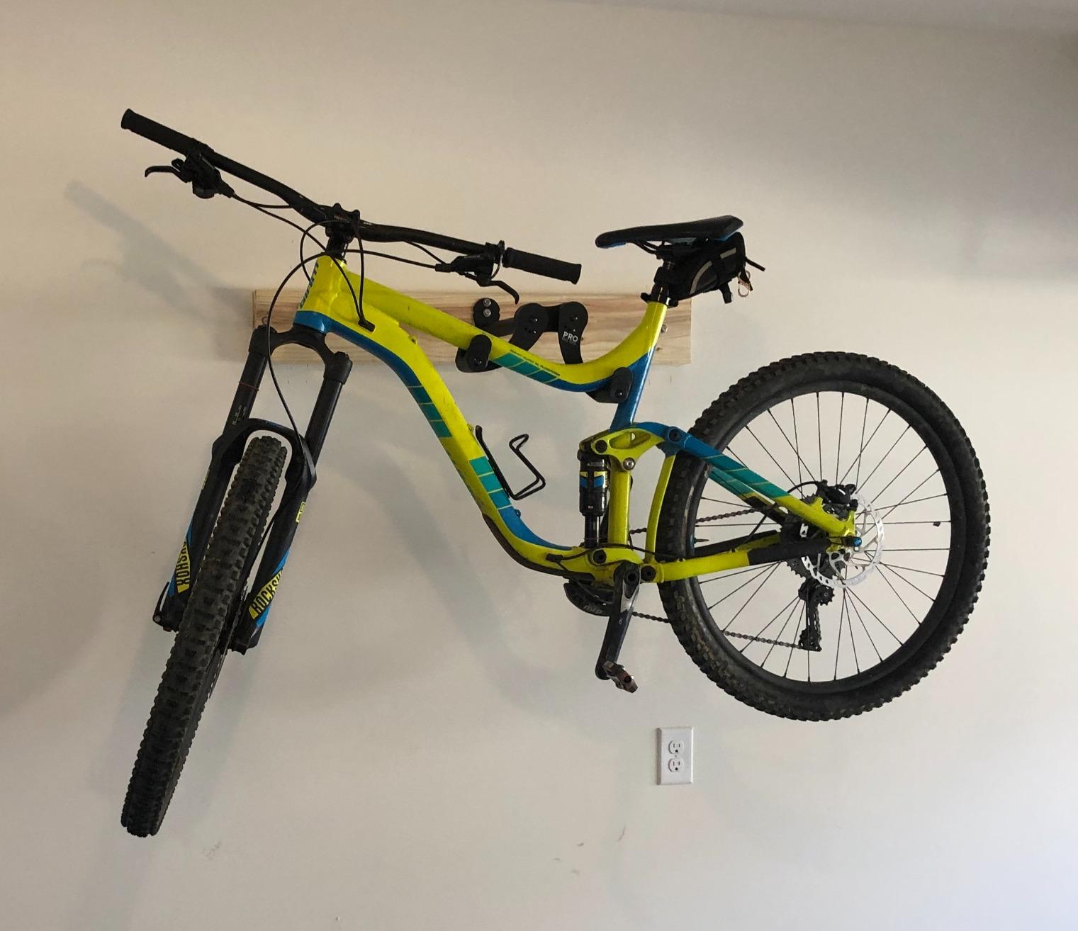 PRO BIKE TOOL Bike Rack for Garage Wall Mount - Horizontal Bike Storage - Fits Road, Mountain & Hybrid Bikes, Adjustable Arms, Rubber Cradles, Space-Saving Design customer photo 2