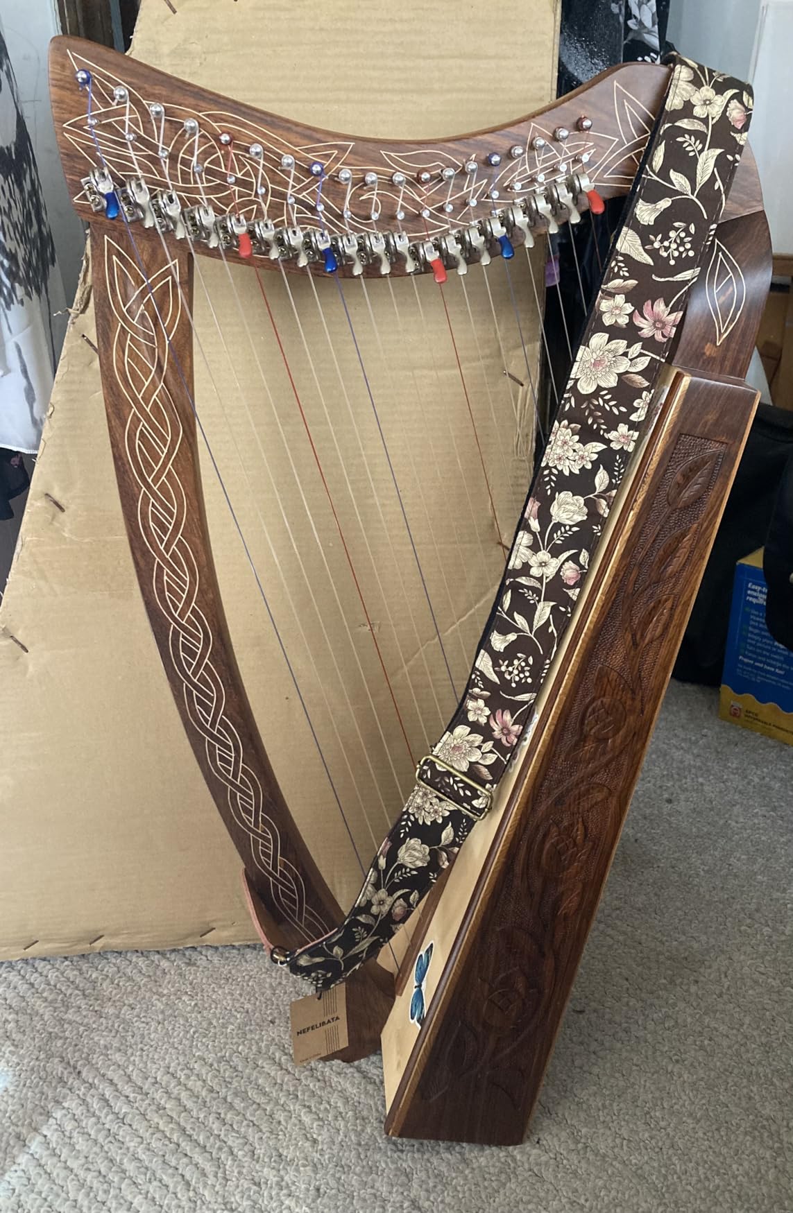 Roosebeck 19-String Pixie Harp w/Shelby Levers customer photo 1