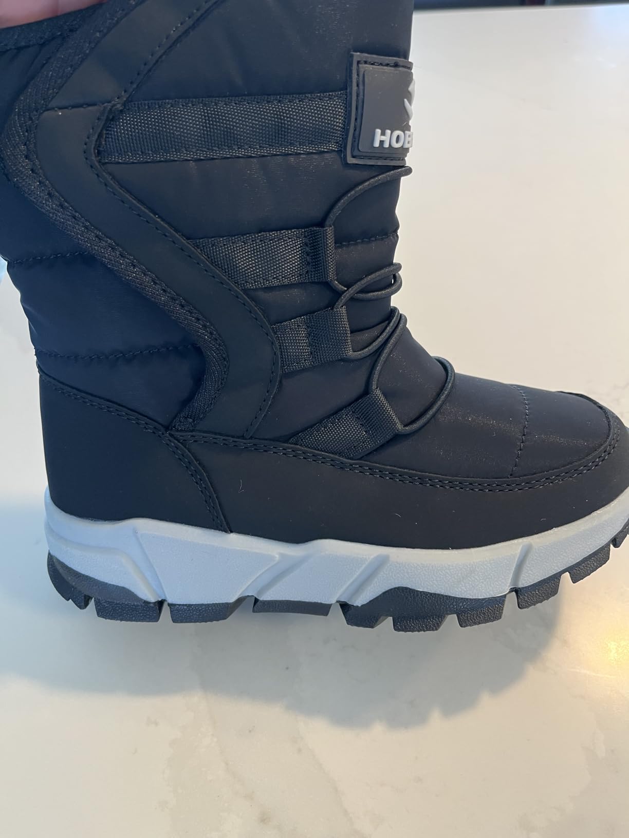 GUBARUN Boys Snow Boots Winter Waterproof Slip Resistant Cold Weather Shoes (Toddler/Little Kid/Big Kid) customer photo 1