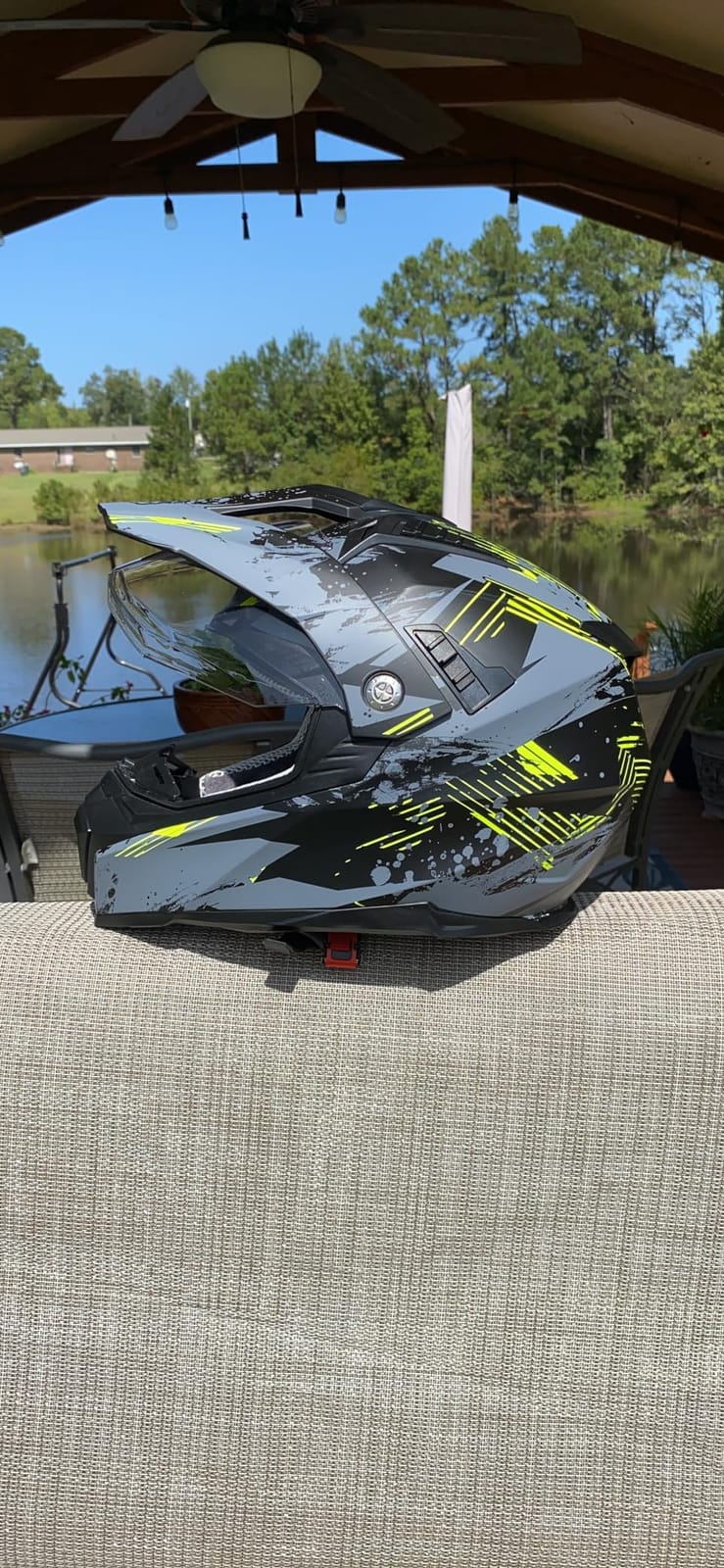 ILM Off Road Motorcycle Dual Sport Helmet Full Face Sun Visor Dirt Bike ATV Motocross Casco DOT Certified Model 606V customer photo 1
