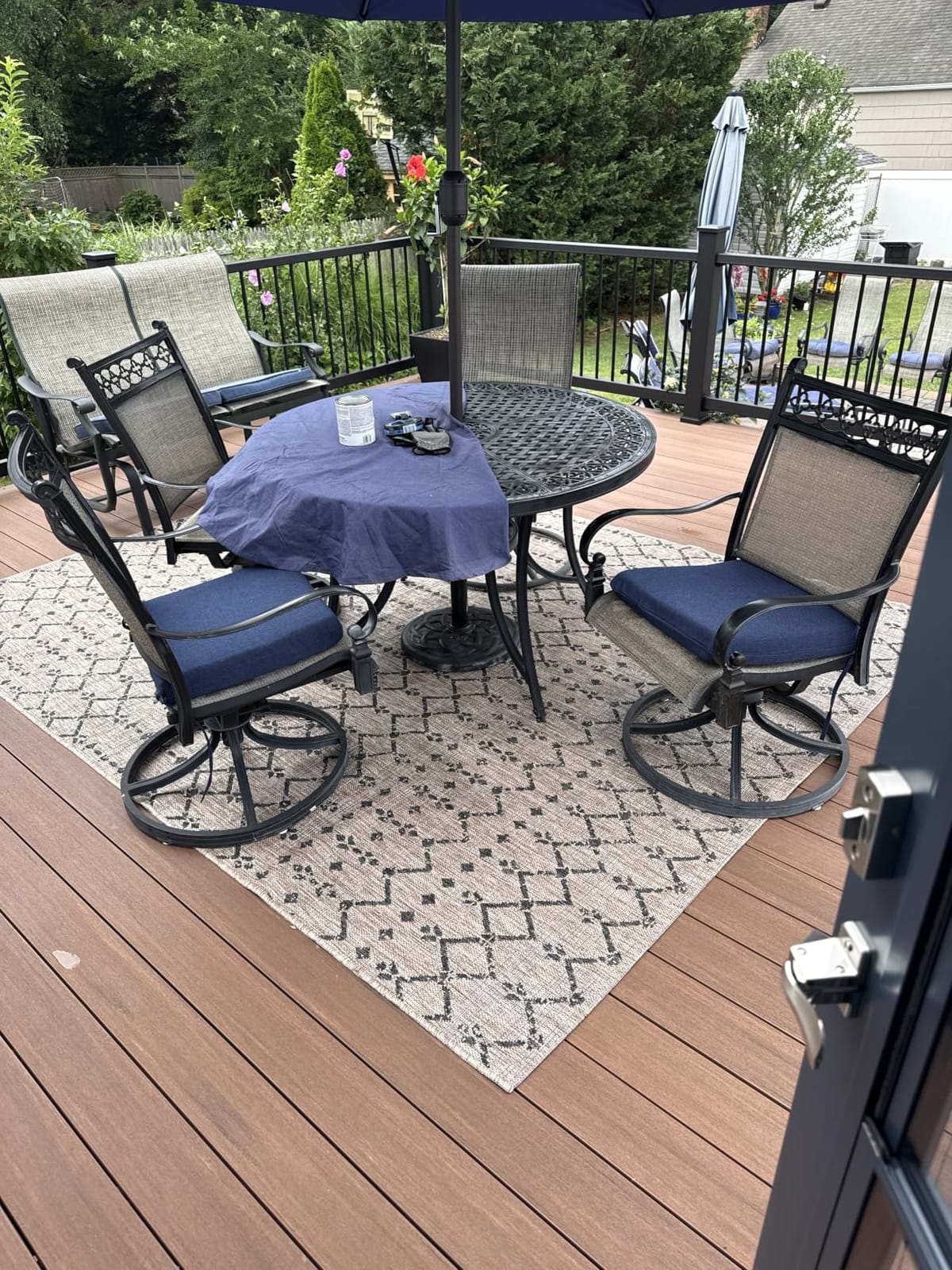 JONATHAN Y Moroccan Geometric Indoor Outdoor Area Rug 8X10 Natural/Black, Ourika Textured Weave for Backyard, Patio, Porch, Easy-Cleaning, High Traffic, Pet-Friendly, Non-Shedding (SMB108D-8) customer photo 1